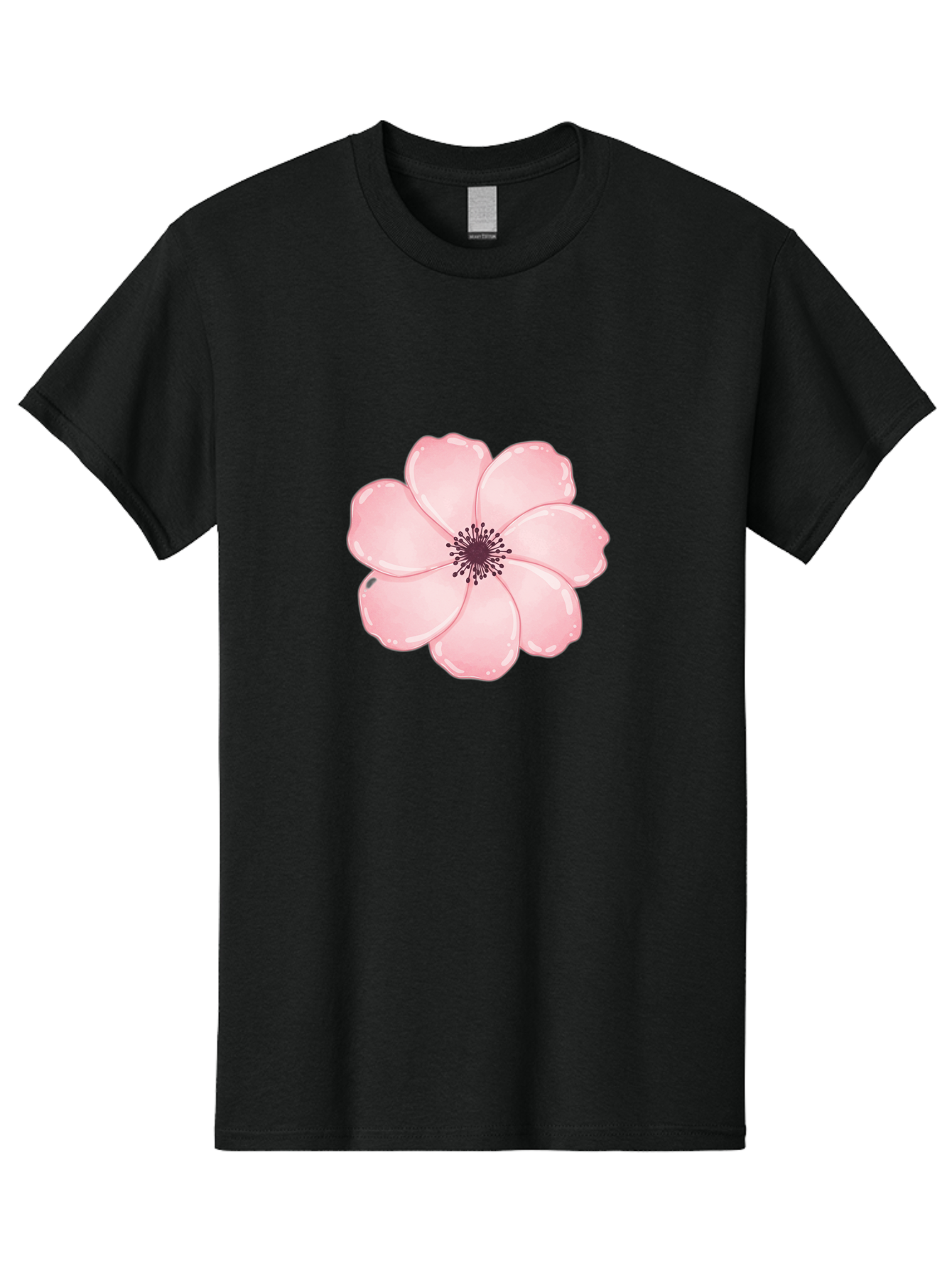 Pink-Flower Men'S Graphic Tee, 100% Cotton, Comfortable Casual Summer Wear, Machine Washable, Vintage Camera, Old Camera, Antique Camera, Black Camera, Classic Photography, Photography Equipment, Nostalgic Device, Film Camera, Camera Art Baj670