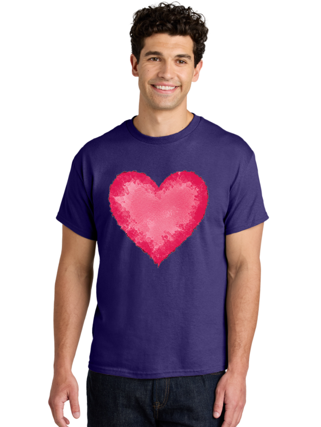 Pink-Heart-2 Men'S Graphic Tee, 100% Cotton, Comfortable Casual Summer Wear, Machine Washable, Vintage Camera, Old Camera, Antique Camera, Black Camera, Classic Photography, Photography Equipment, Nostalgic Device, Film Camera, Camera Art Baj673