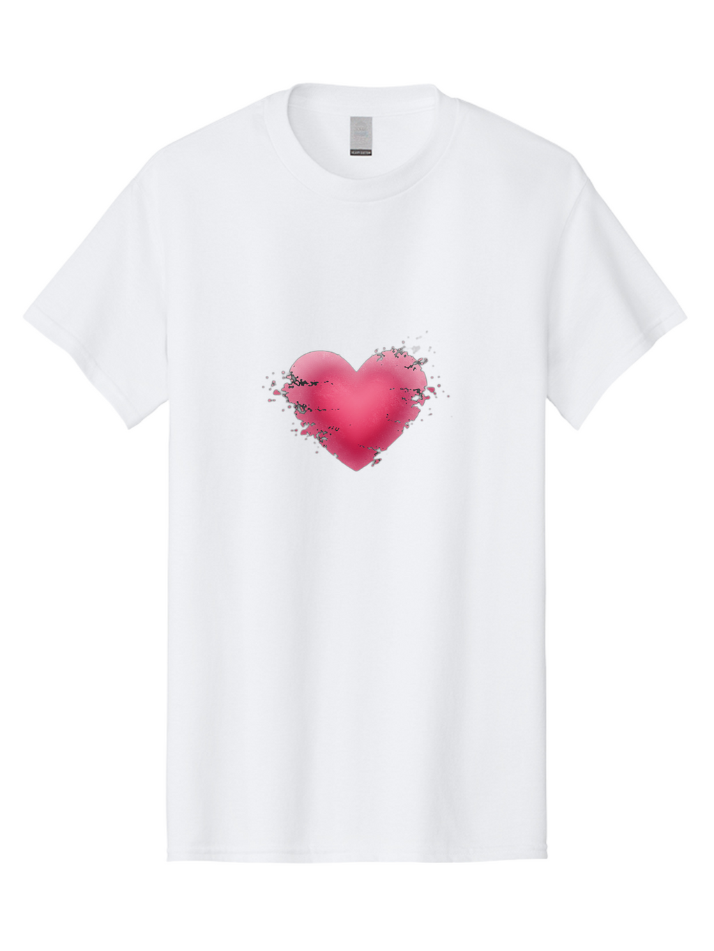 Pink-Heart-4 Men'S Graphic Tee, 100% Cotton, Comfortable Casual Summer Wear, Machine Washable, Vintage Camera, Old Camera, Antique Camera, Black Camera, Classic Photography, Photography Equipment, Nostalgic Device, Film Camera, Camera Art Baj675