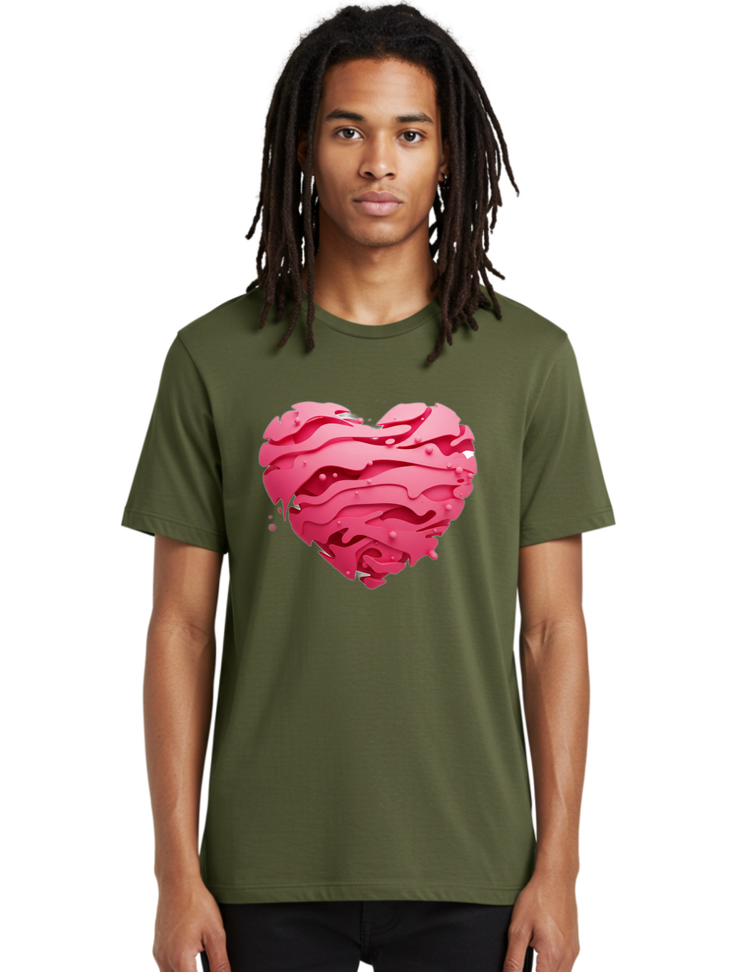 Pink-Heart-5 Men'S Graphic Tee, 100% Cotton, Comfortable Casual Summer Wear, Machine Washable, Vintage Camera, Old Camera, Antique Camera, Black Camera, Classic Photography, Photography Equipment, Nostalgic Device, Film Camera, Camera Art Baj676