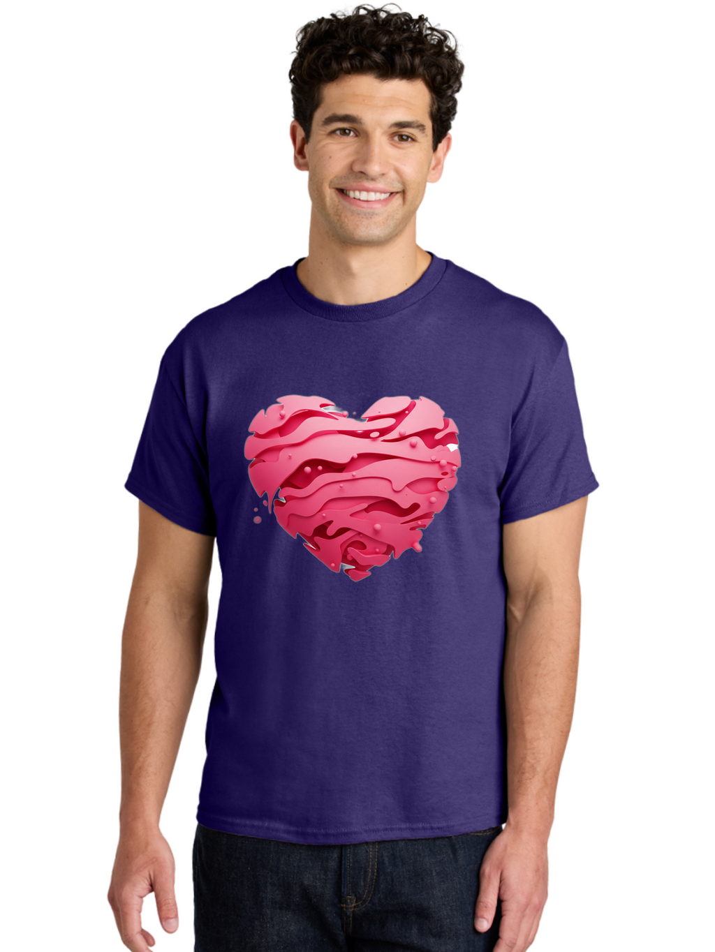 Pink-Heart-5 Men'S Graphic Tee, 100% Cotton, Comfortable Casual Summer Wear, Machine Washable, Vintage Camera, Old Camera, Antique Camera, Black Camera, Classic Photography, Photography Equipment, Nostalgic Device, Film Camera, Camera Art Baj676