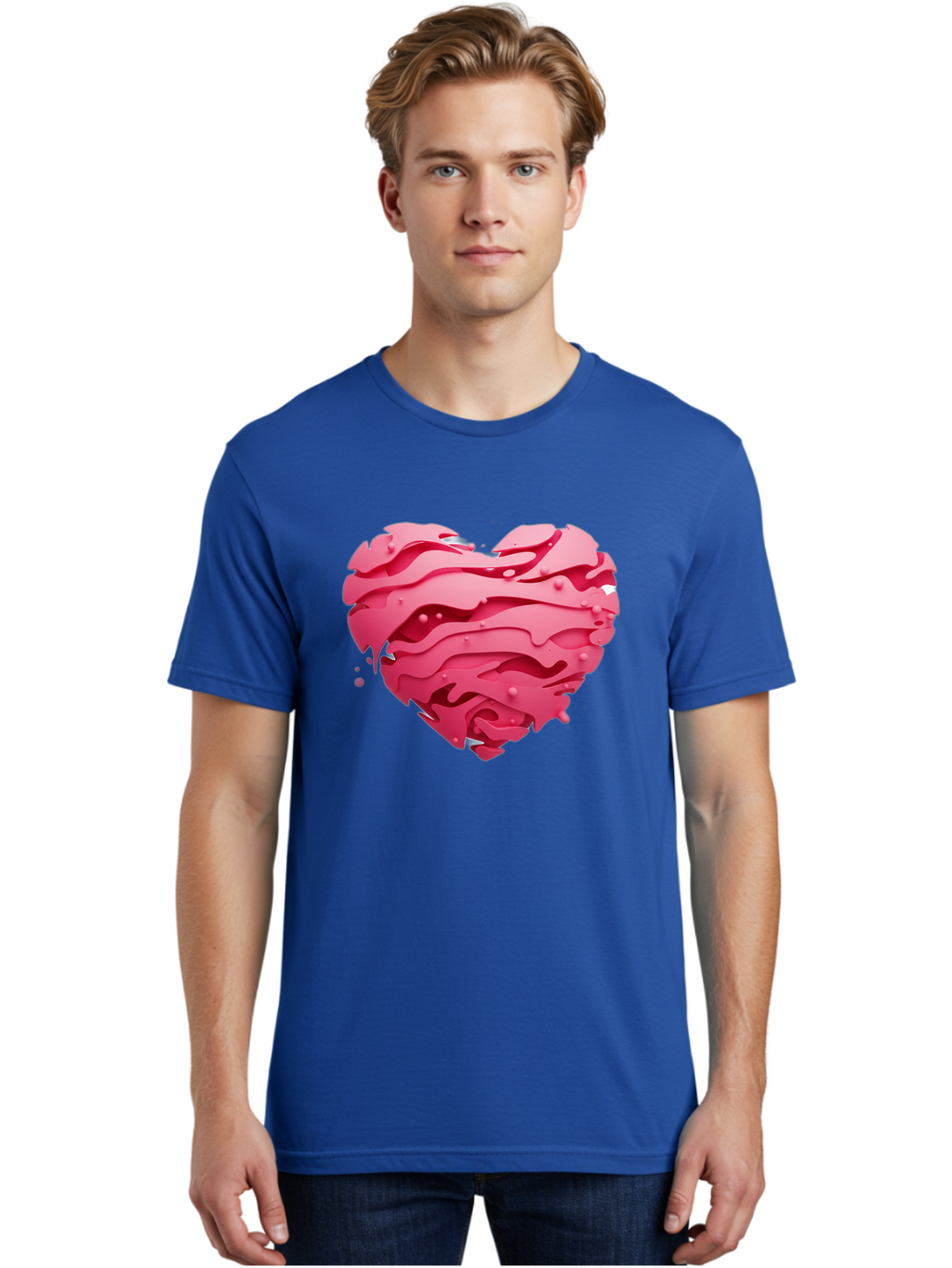 Pink-Heart-5 Men'S Graphic Tee, 100% Cotton, Comfortable Casual Summer Wear, Machine Washable, Vintage Camera, Old Camera, Antique Camera, Black Camera, Classic Photography, Photography Equipment, Nostalgic Device, Film Camera, Camera Art Baj676
