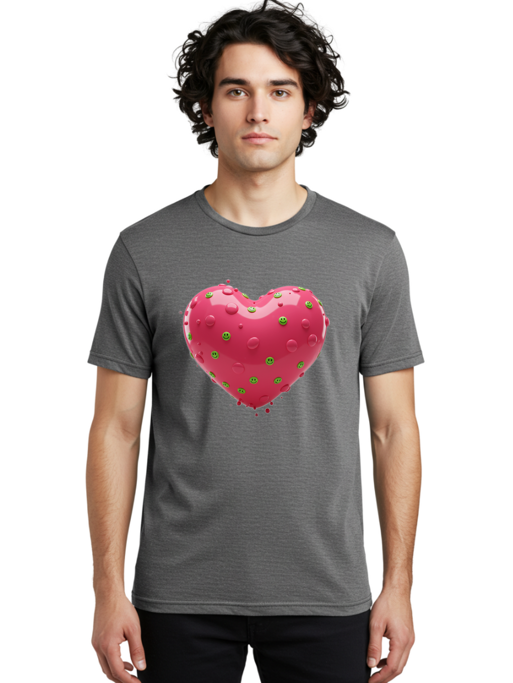 Pink-Heart-Pimples Men'S Graphic Tee, 100% Cotton, Comfortable Casual Summer Wear, Machine Washable, Vintage Camera, Old Camera, Antique Camera, Black Camera, Classic Photography, Photography Equipment, Nostalgic Device, Film Camera, Baj682