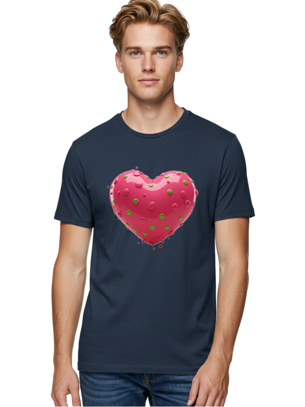 Pink-Heart-Pimples Men'S Graphic Tee, 100% Cotton, Comfortable Casual Summer Wear, Machine Washable, Vintage Camera, Old Camera, Antique Camera, Black Camera, Classic Photography, Photography Equipment, Nostalgic Device, Film Camera, Baj682