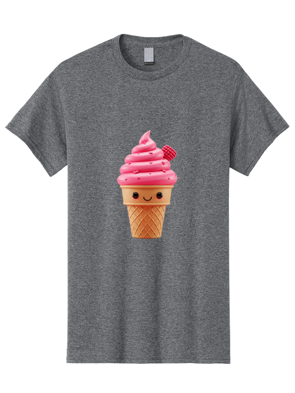 Pink-Ice-Cream-Cone-1 Men'S Graphic Tee, 100% Cotton, Comfortable Casual Summer Wear, Machine Washable, Vintage Camera, Old Camera, Antique Camera, Black Camera, Classic Photography, Photography Equipment, Nostalgic Device, Film Camera, Baj687