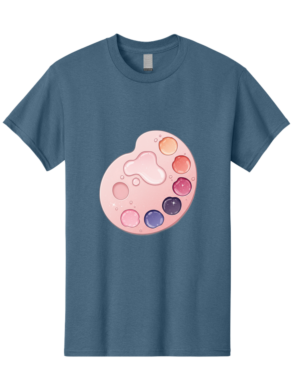 Pink-Painter-S-Palette Men'S Graphic Tee, 100% Cotton, Comfortable Casual Summer Wear, Machine Washable, Vintage Camera, Old Camera, Antique Camera, Black Camera, Classic Photography, Photography Equipment, Nostalgic Device, Film Camera, Baj691