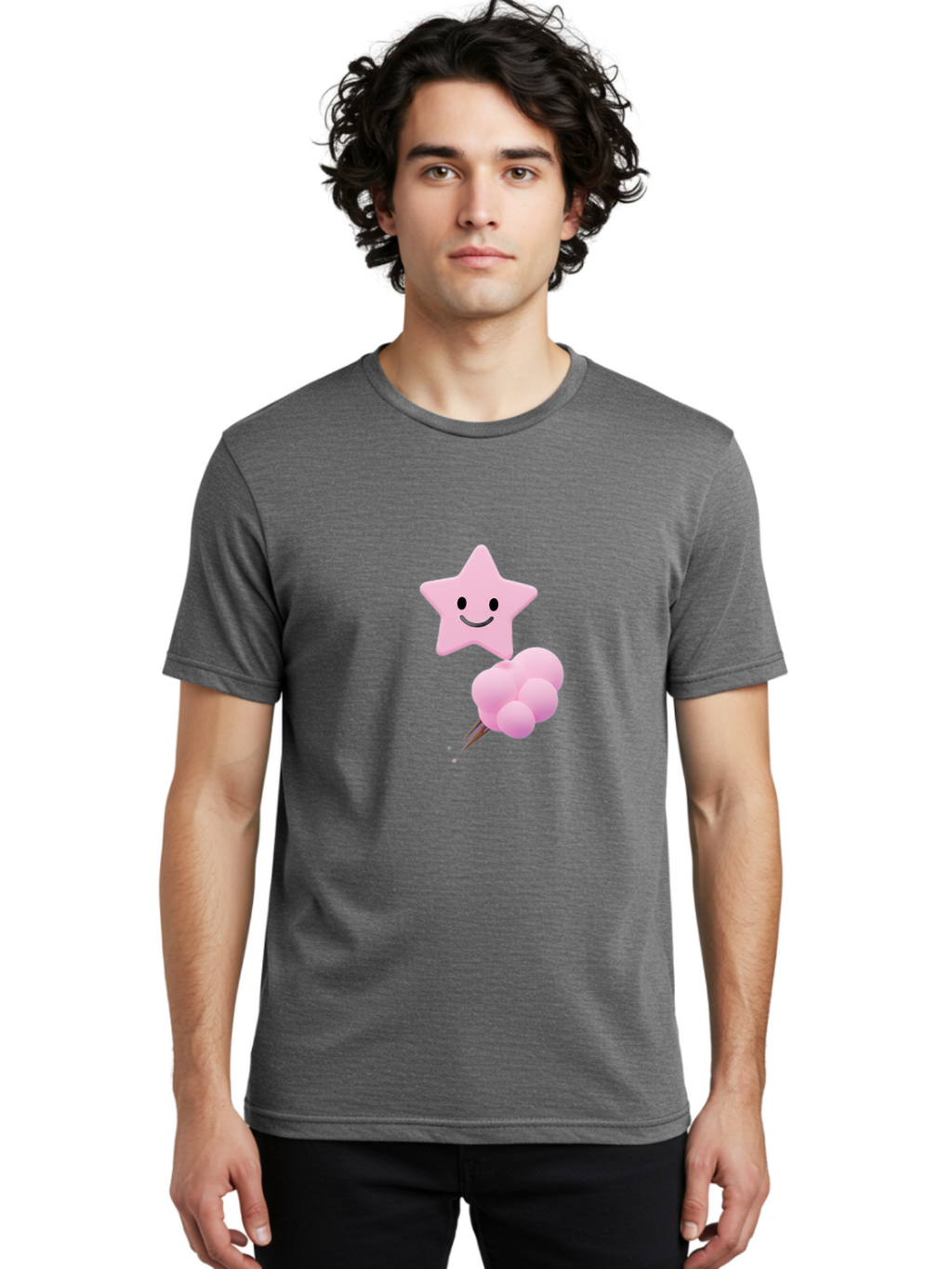 Pink-Star-And-Candyfloss Men'S Graphic Tee, 100% Cotton, Comfortable Casual Summer Wear, Machine Washable, Vintage Camera, Old Camera, Antique Camera, Black Camera, Classic Photography, Photography Equipment, Nostalgic Device, Film Camera, Baj693