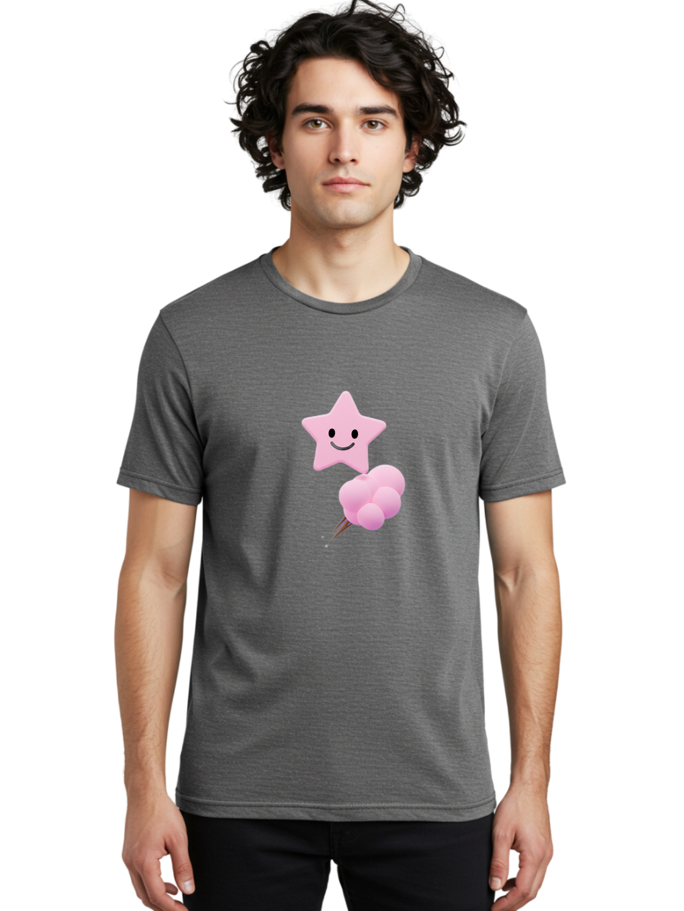 Pink-Star-And-Candyfloss Men'S Graphic Tee, 100% Cotton, Comfortable Casual Summer Wear, Machine Washable, Vintage Camera, Old Camera, Antique Camera, Black Camera, Classic Photography, Photography Equipment, Nostalgic Device, Film Camera, Baj693