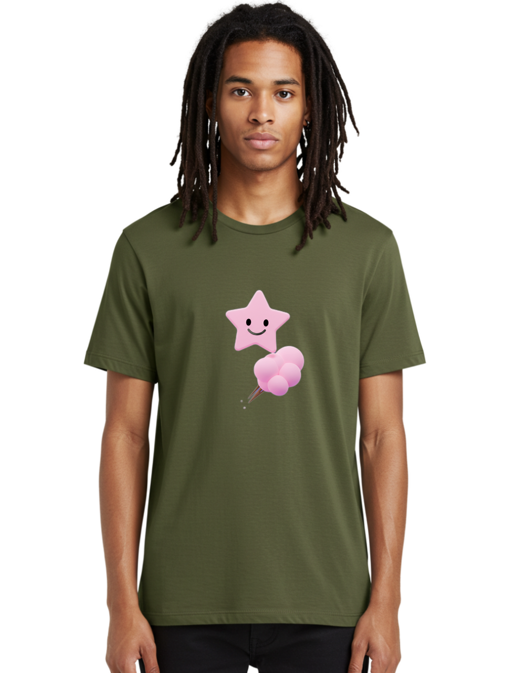 Pink-Star-And-Candyfloss Men'S Graphic Tee, 100% Cotton, Comfortable Casual Summer Wear, Machine Washable, Vintage Camera, Old Camera, Antique Camera, Black Camera, Classic Photography, Photography Equipment, Nostalgic Device, Film Camera, Baj693