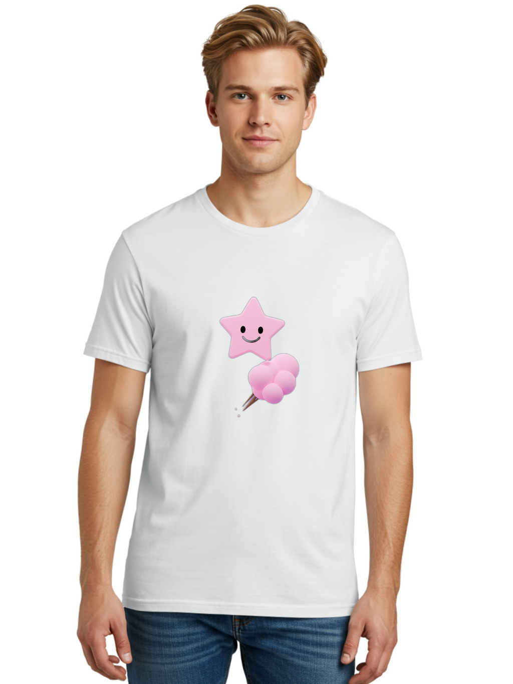 Pink-Star-And-Candyfloss Men'S Graphic Tee, 100% Cotton, Comfortable Casual Summer Wear, Machine Washable, Vintage Camera, Old Camera, Antique Camera, Black Camera, Classic Photography, Photography Equipment, Nostalgic Device, Film Camera, Baj693