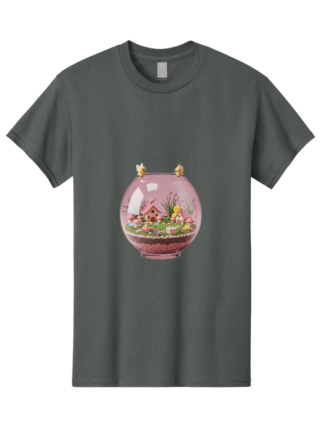 Pink-Terrarium Men'S Graphic Tee, 100% Cotton, Comfortable Casual Summer Wear, Machine Washable, Vintage Camera, Old Camera, Antique Camera, Black Camera, Classic Photography, Photography Equipment, Nostalgic Device, Film Camera, Camera Art Baj696