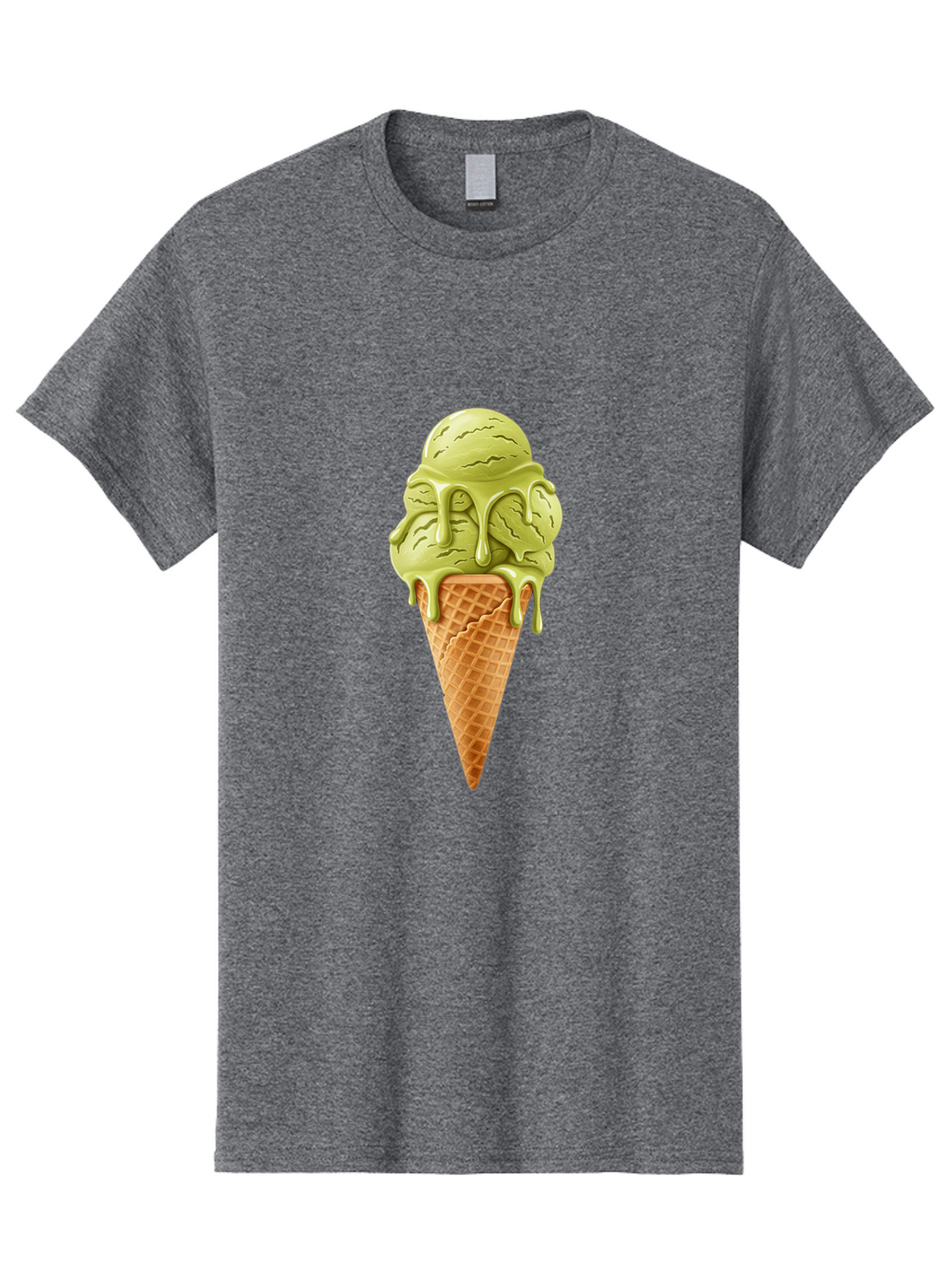 Pistachio-Ice-Cream-Cone Men'S Graphic Tee, 100% Cotton, Comfortable Casual Summer Wear, Machine Washable, Vintage Camera, Old Camera, Antique Camera, Black Camera, Classic Photography, Photography Equipment, Nostalgic Device, Film Camera, Baj697