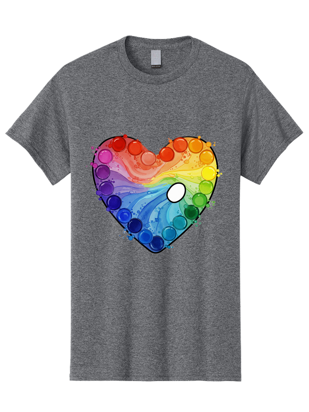 Pop-It-Heart-1 Men'S Graphic Tee, 100% Cotton, Comfortable Casual Summer Wear, Machine Washable, Vintage Camera, Old Camera, Antique Camera, Black Camera, Classic Photography, Photography Equipment, Nostalgic Device, Film Camera, Camera Art Baj698