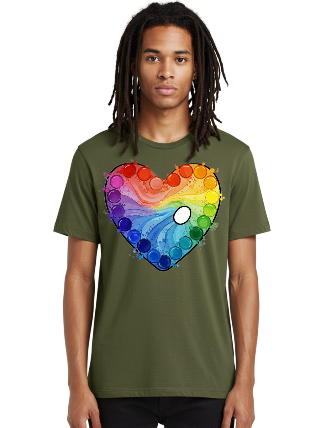 Pop-It-Heart-1 Men'S Graphic Tee, 100% Cotton, Comfortable Casual Summer Wear, Machine Washable, Vintage Camera, Old Camera, Antique Camera, Black Camera, Classic Photography, Photography Equipment, Nostalgic Device, Film Camera, Camera Art Baj698