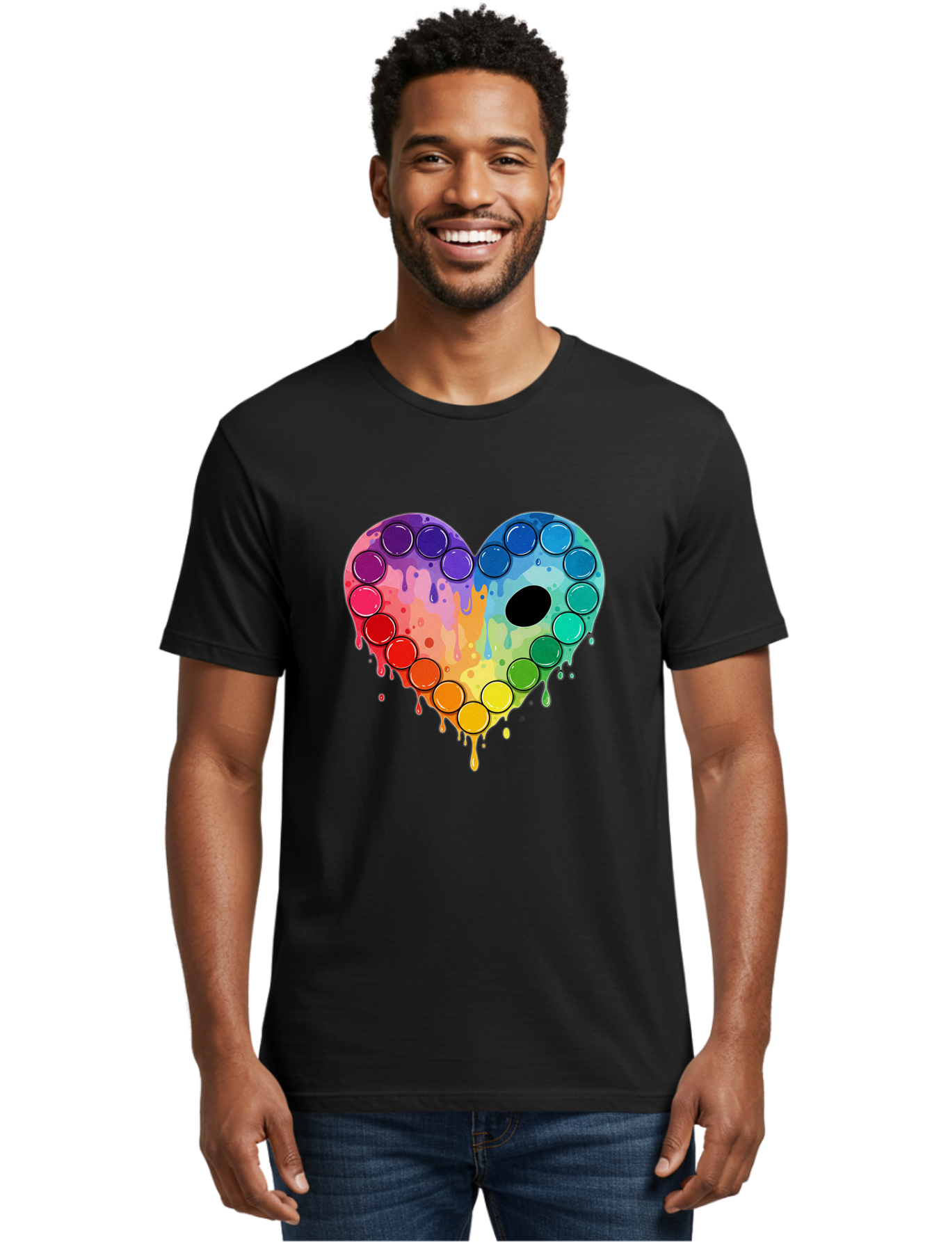 Popit-Heart Men'S Graphic Tee, 100% Cotton, Comfortable Casual Summer Wear, Machine Washable, Vintage Camera, Old Camera, Antique Camera, Black Camera, Classic Photography, Photography Equipment, Nostalgic Device, Film Camera, Camera Art Baj701