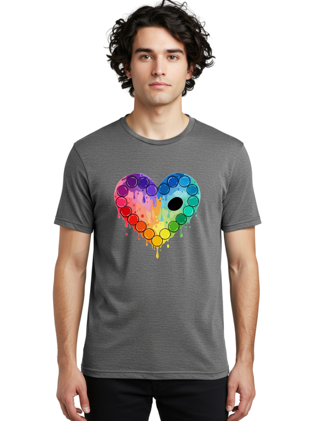 Popit-Heart Men'S Graphic Tee, 100% Cotton, Comfortable Casual Summer Wear, Machine Washable, Vintage Camera, Old Camera, Antique Camera, Black Camera, Classic Photography, Photography Equipment, Nostalgic Device, Film Camera, Camera Art Baj701