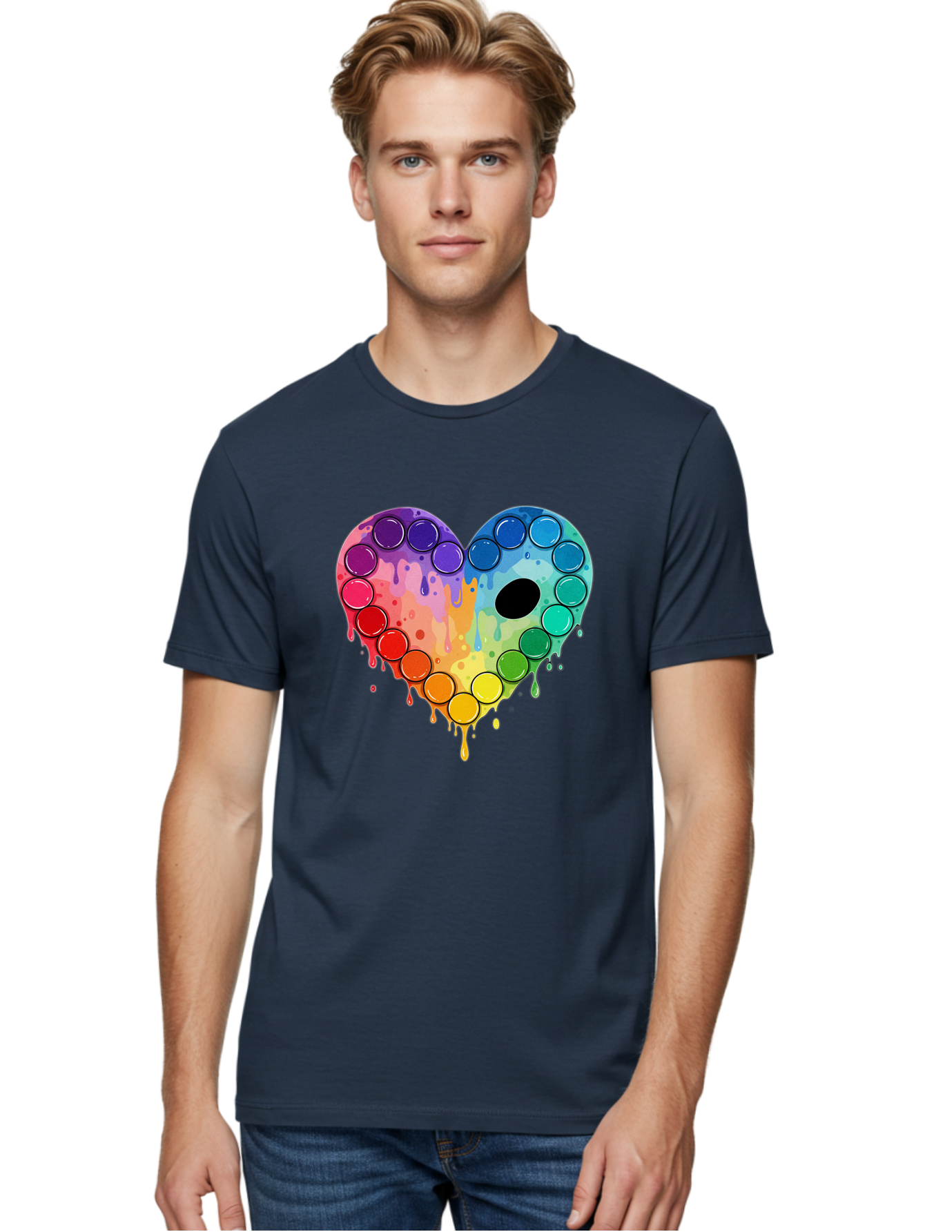 Popit-Heart Men'S Graphic Tee, 100% Cotton, Comfortable Casual Summer Wear, Machine Washable, Vintage Camera, Old Camera, Antique Camera, Black Camera, Classic Photography, Photography Equipment, Nostalgic Device, Film Camera, Camera Art Baj701