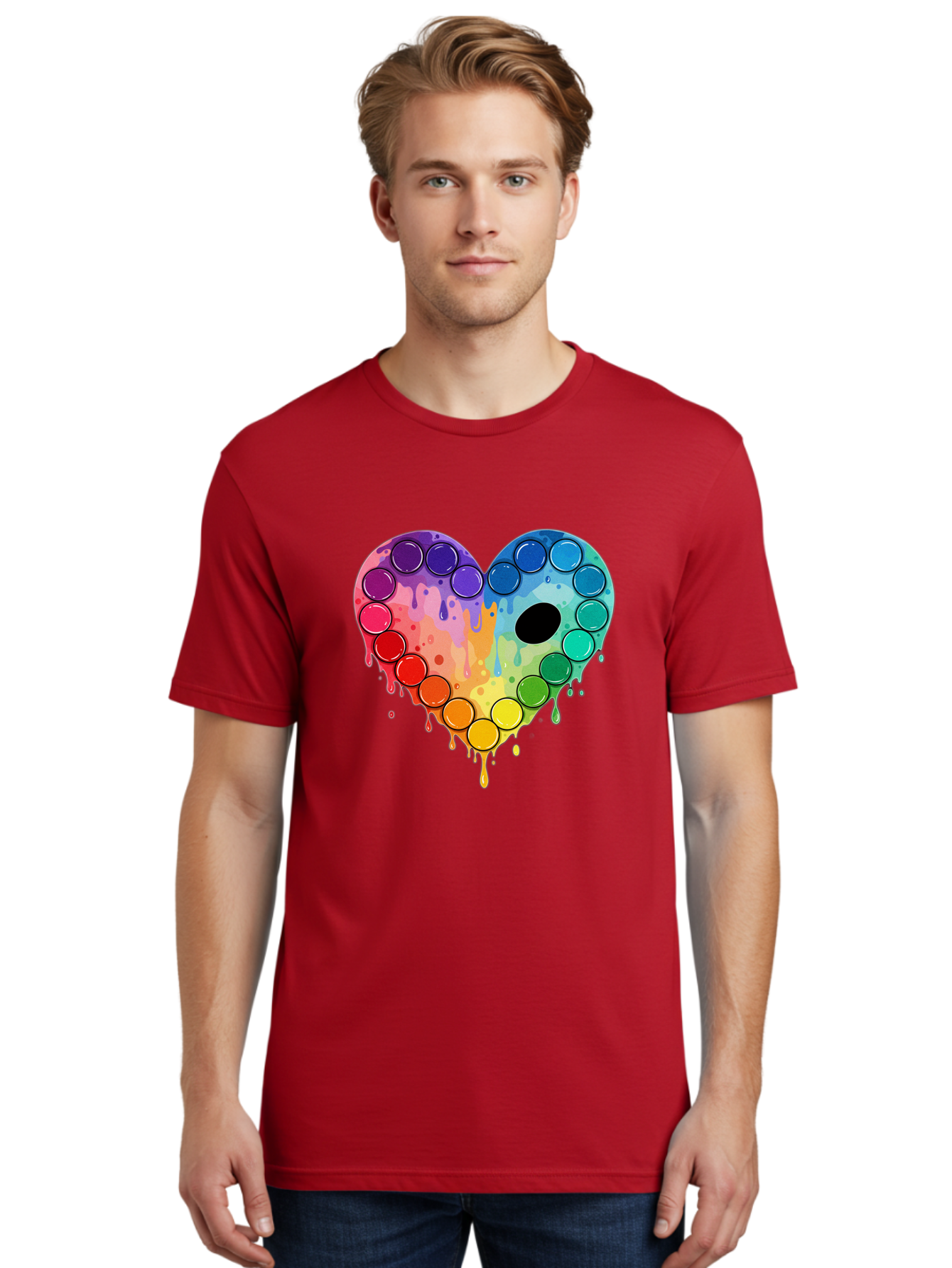 Popit-Heart Men'S Graphic Tee, 100% Cotton, Comfortable Casual Summer Wear, Machine Washable, Vintage Camera, Old Camera, Antique Camera, Black Camera, Classic Photography, Photography Equipment, Nostalgic Device, Film Camera, Camera Art Baj701