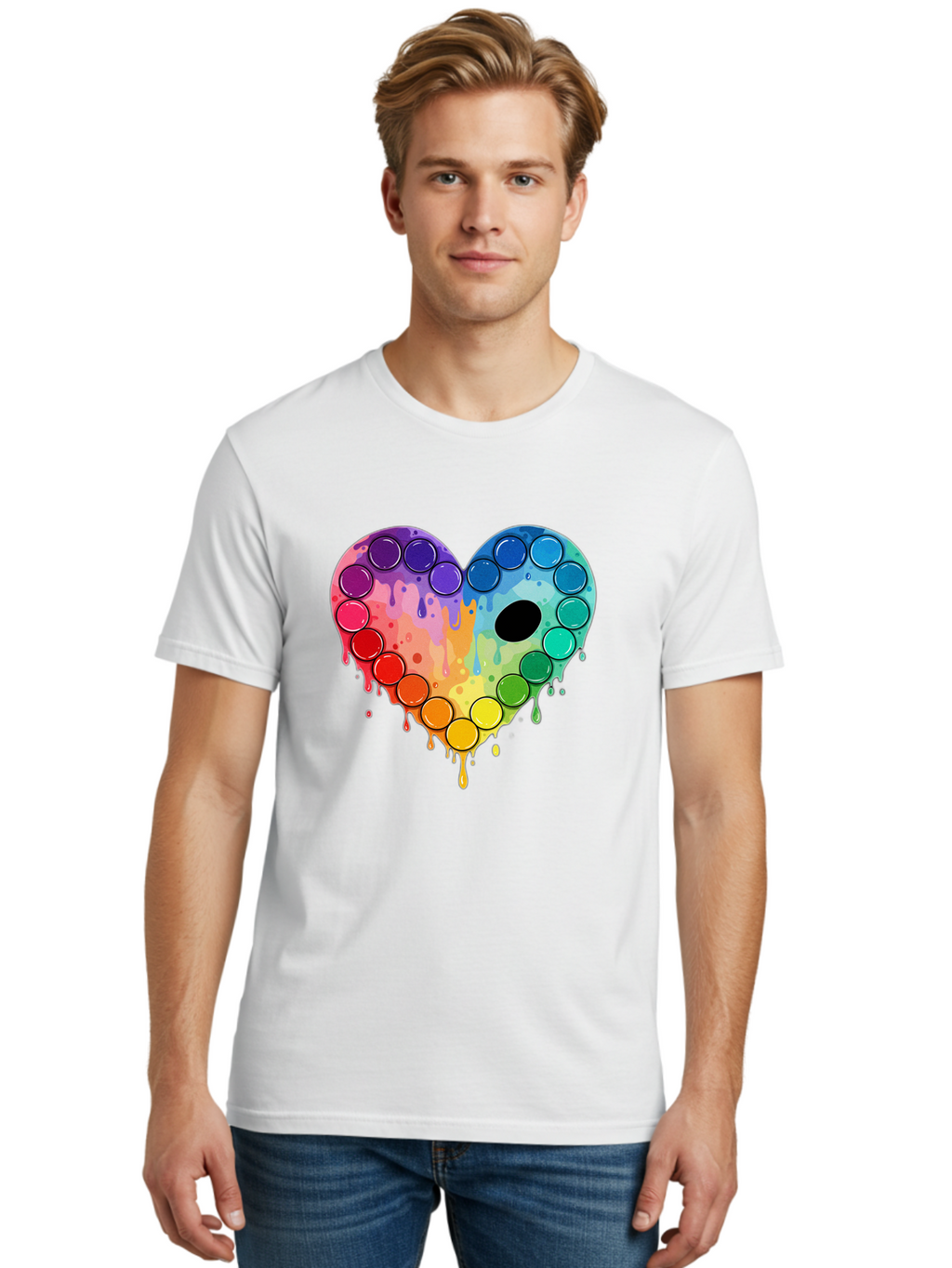 Popit-Heart Men'S Graphic Tee, 100% Cotton, Comfortable Casual Summer Wear, Machine Washable, Vintage Camera, Old Camera, Antique Camera, Black Camera, Classic Photography, Photography Equipment, Nostalgic Device, Film Camera, Camera Art Baj701