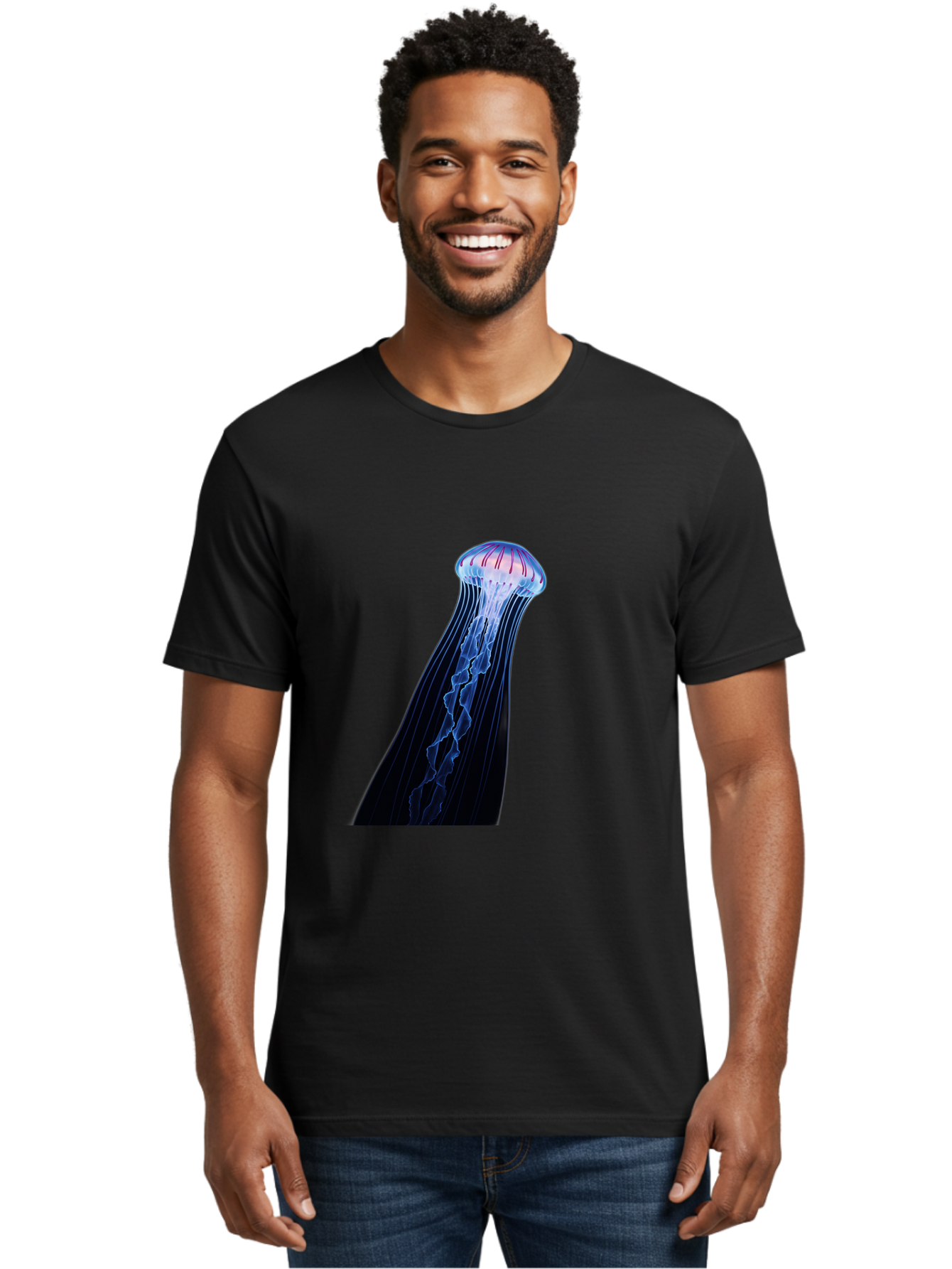 Portuguese-Man-O-War-1 Men'S Graphic Tee, 100% Cotton, Comfortable Casual Summer Wear, Machine Washable, Vintage Camera, Old Camera, Antique Camera, Black Camera, Classic Photography, Photography Equipment, Nostalgic Device, Film Camera, Baj704