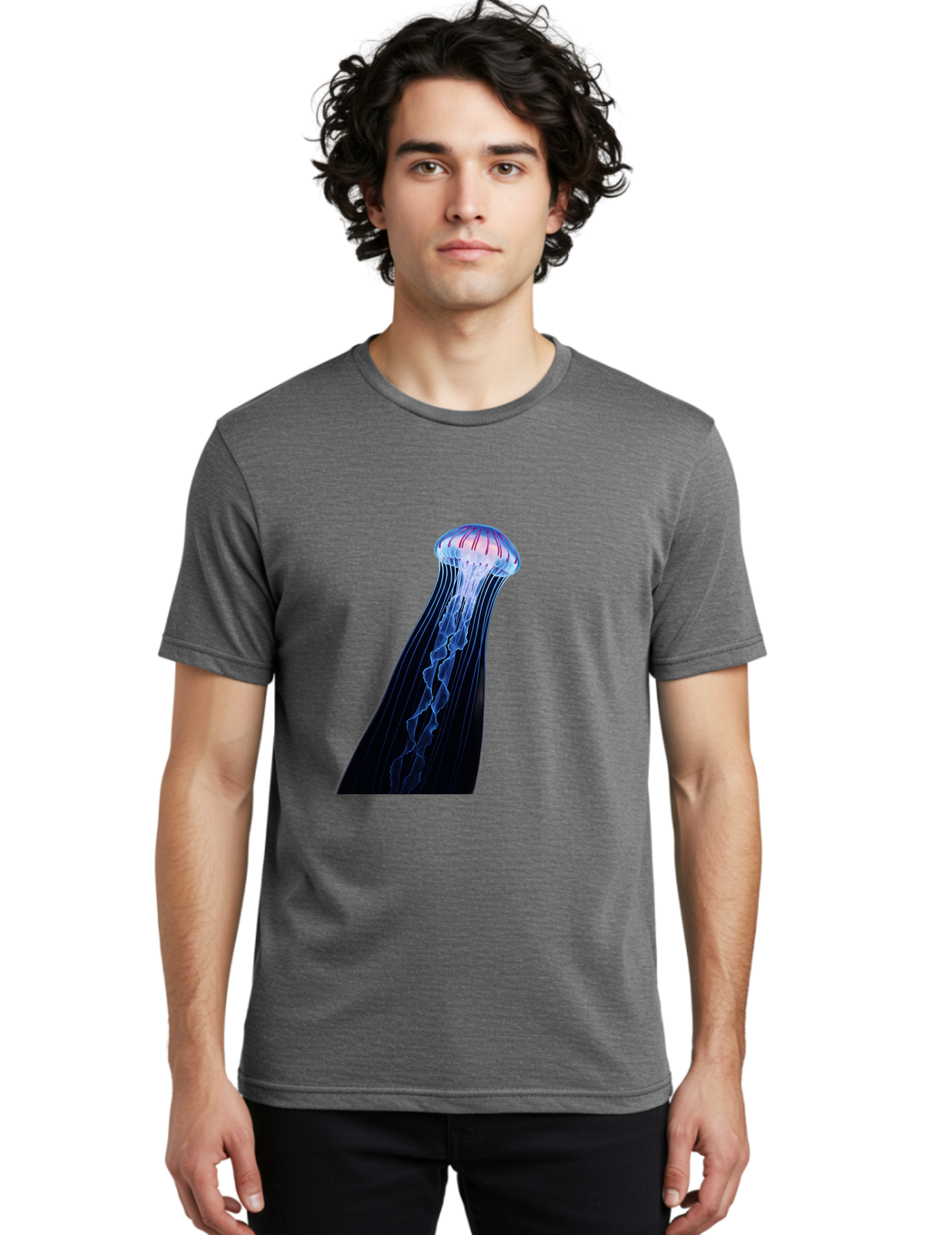 Portuguese-Man-O-War-1 Men'S Graphic Tee, 100% Cotton, Comfortable Casual Summer Wear, Machine Washable, Vintage Camera, Old Camera, Antique Camera, Black Camera, Classic Photography, Photography Equipment, Nostalgic Device, Film Camera, Baj704