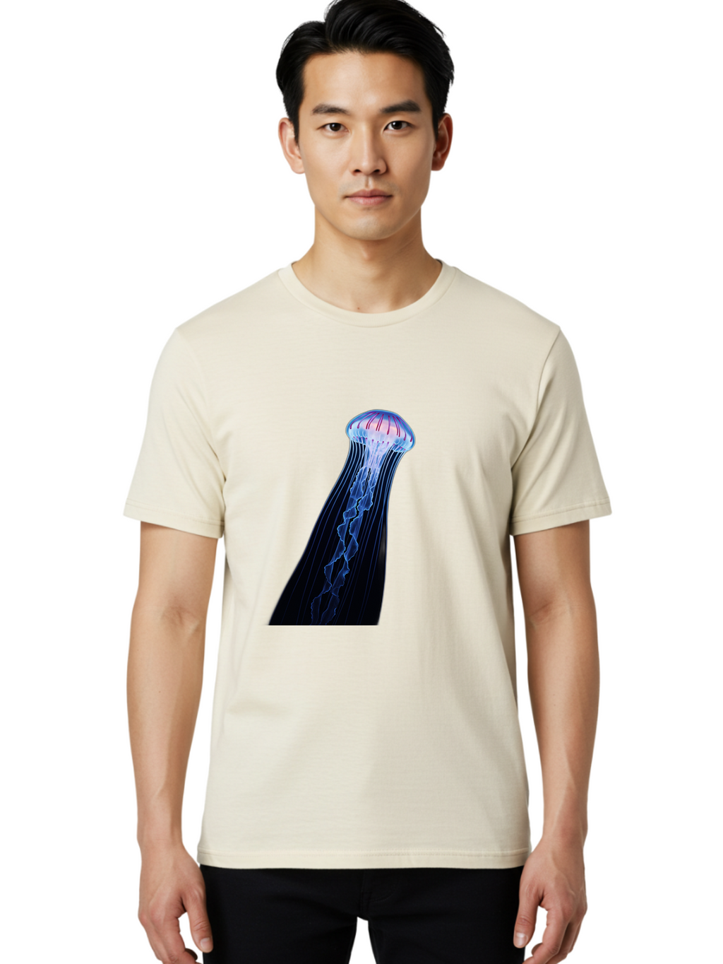 Portuguese-Man-O-War-1 Men'S Graphic Tee, 100% Cotton, Comfortable Casual Summer Wear, Machine Washable, Vintage Camera, Old Camera, Antique Camera, Black Camera, Classic Photography, Photography Equipment, Nostalgic Device, Film Camera, Baj704