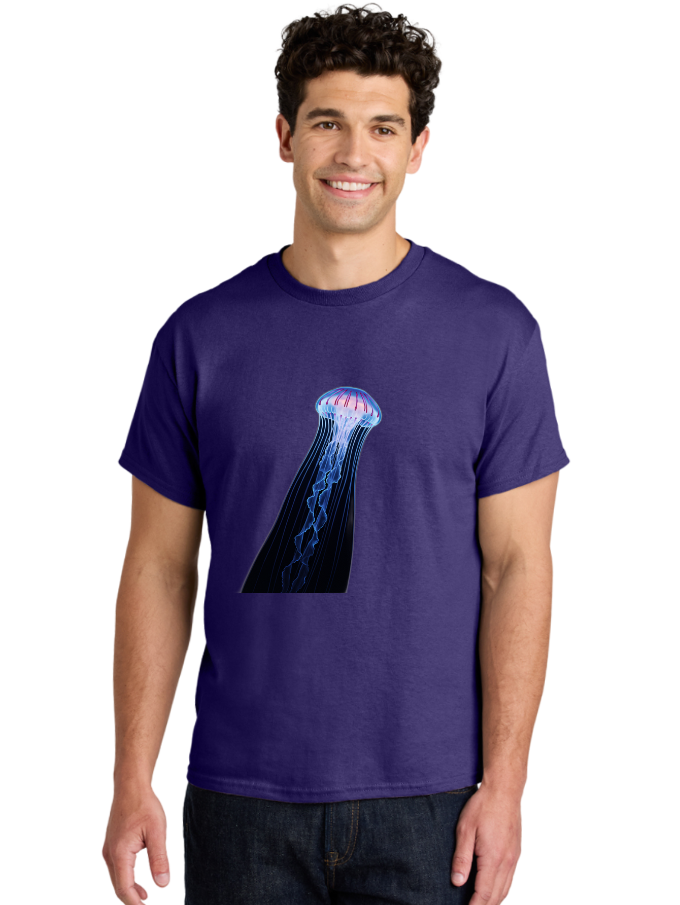Portuguese-Man-O-War-1 Men'S Graphic Tee, 100% Cotton, Comfortable Casual Summer Wear, Machine Washable, Vintage Camera, Old Camera, Antique Camera, Black Camera, Classic Photography, Photography Equipment, Nostalgic Device, Film Camera, Baj704