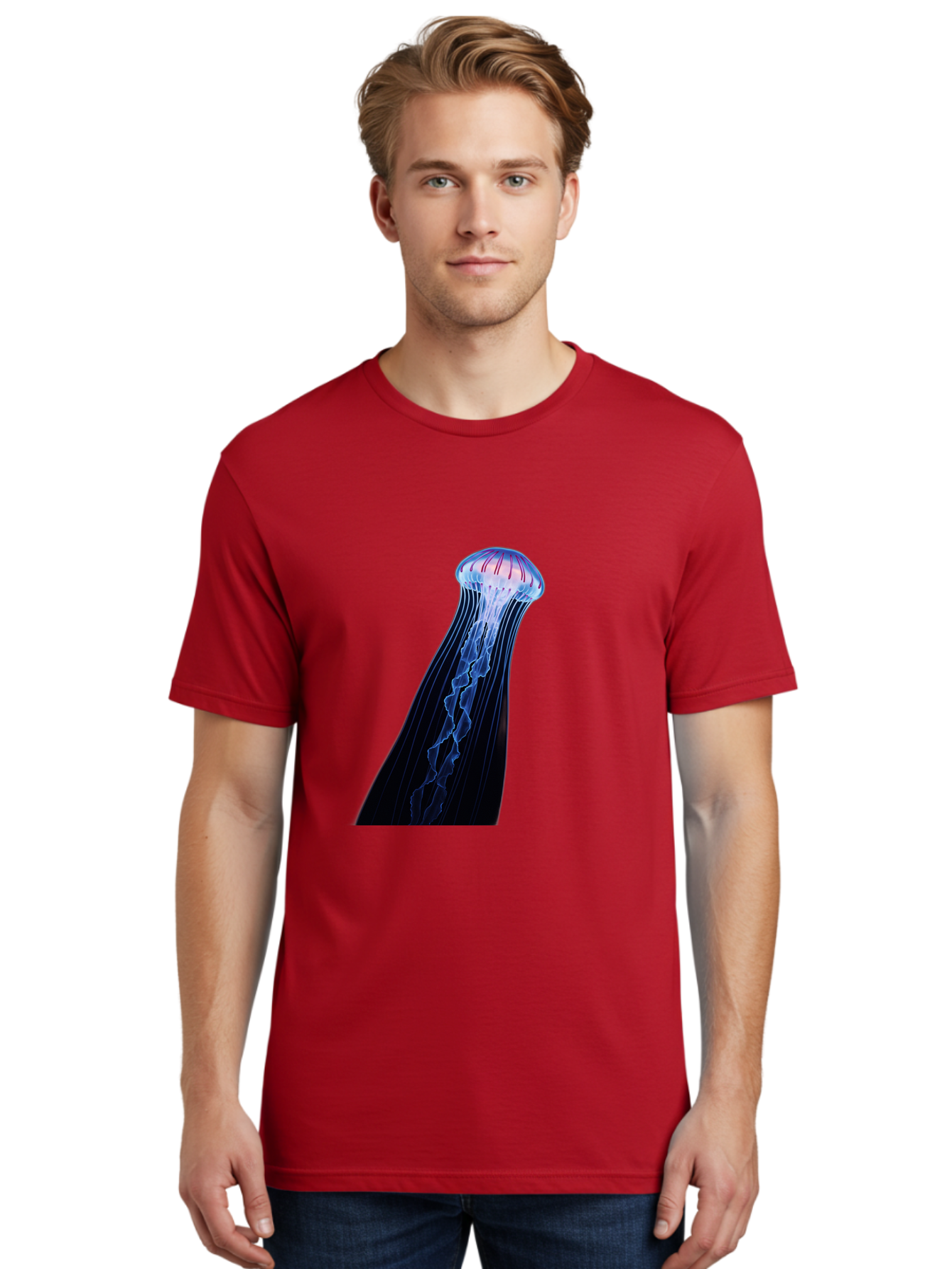 Portuguese-Man-O-War-1 Men'S Graphic Tee, 100% Cotton, Comfortable Casual Summer Wear, Machine Washable, Vintage Camera, Old Camera, Antique Camera, Black Camera, Classic Photography, Photography Equipment, Nostalgic Device, Film Camera, Baj704
