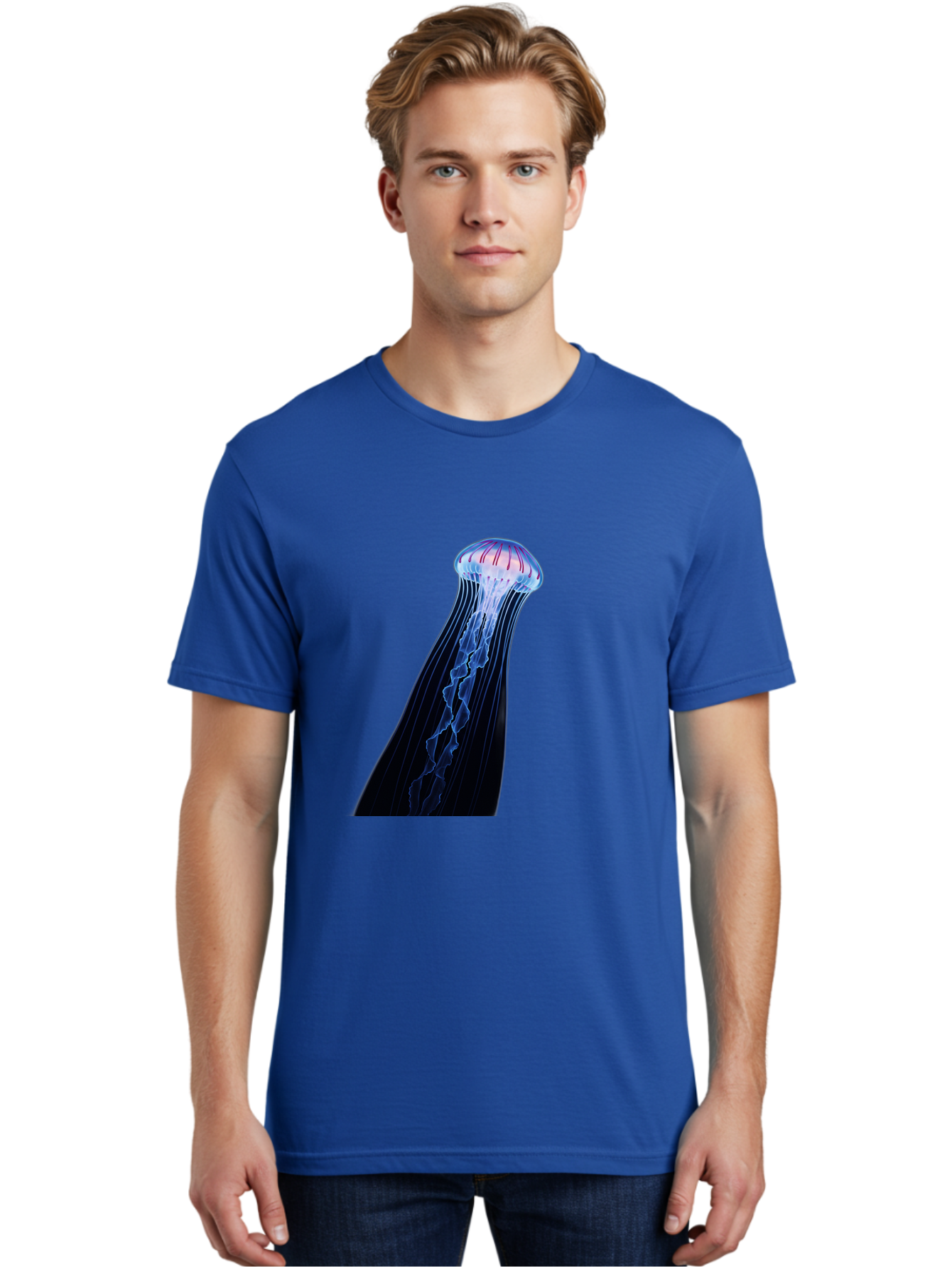 Portuguese-Man-O-War-1 Men'S Graphic Tee, 100% Cotton, Comfortable Casual Summer Wear, Machine Washable, Vintage Camera, Old Camera, Antique Camera, Black Camera, Classic Photography, Photography Equipment, Nostalgic Device, Film Camera, Baj704