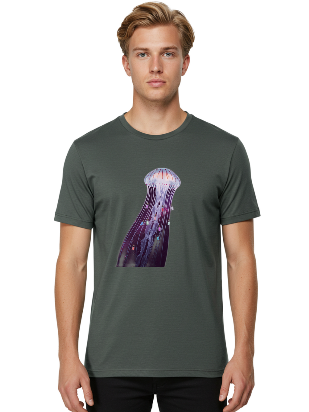 Portuguese-Man-Of-War Men'S Graphic Tee, 100% Cotton, Comfortable Casual Summer Wear, Machine Washable, Vintage Camera, Old Camera, Antique Camera, Black Camera, Classic Photography, Photography Equipment, Nostalgic Device, Film Camera, Baj706