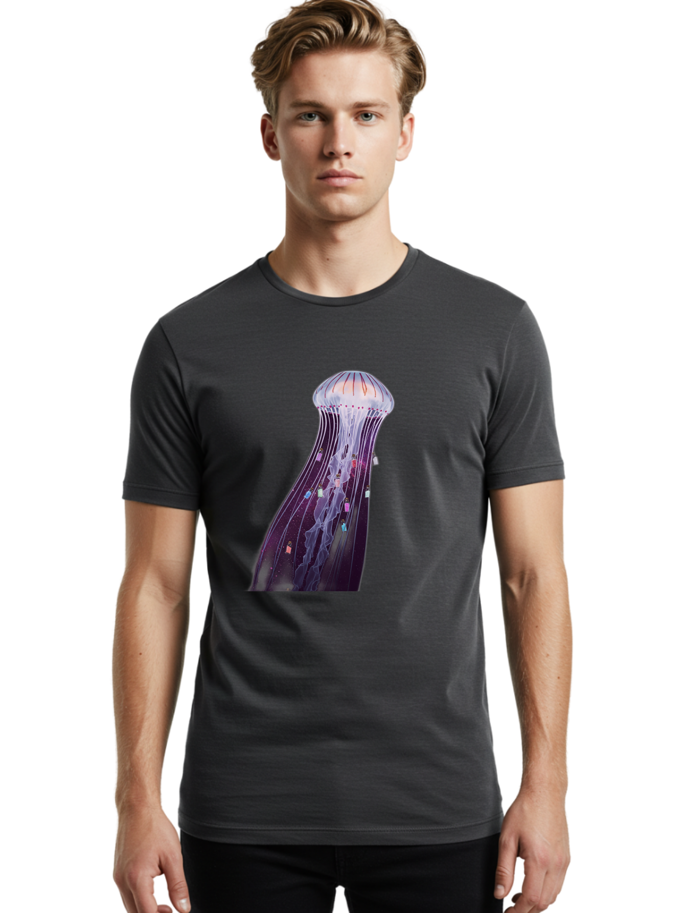 Portuguese-Man-Of-War Men'S Graphic Tee, 100% Cotton, Comfortable Casual Summer Wear, Machine Washable, Vintage Camera, Old Camera, Antique Camera, Black Camera, Classic Photography, Photography Equipment, Nostalgic Device, Film Camera, Baj706