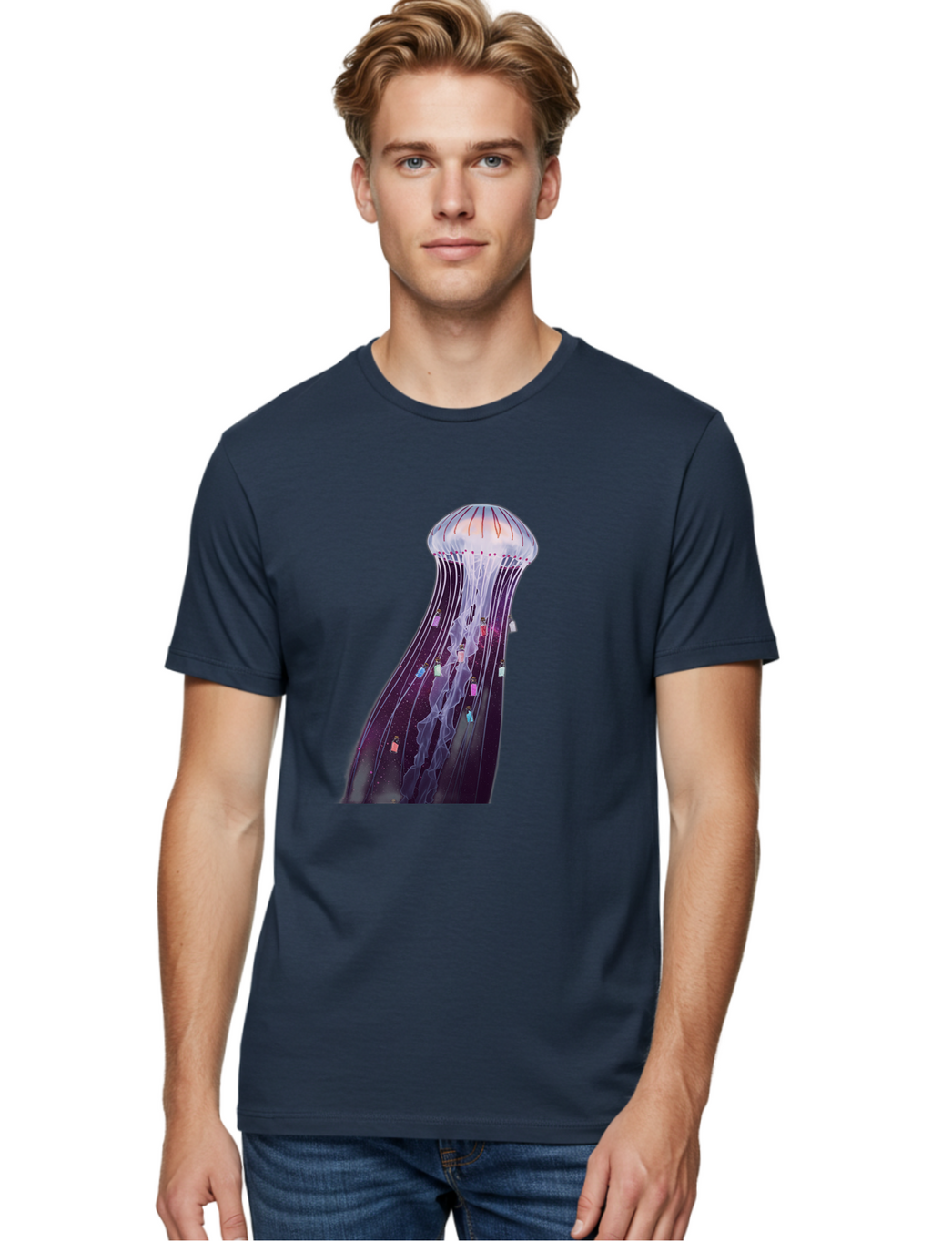 Portuguese-Man-Of-War Men'S Graphic Tee, 100% Cotton, Comfortable Casual Summer Wear, Machine Washable, Vintage Camera, Old Camera, Antique Camera, Black Camera, Classic Photography, Photography Equipment, Nostalgic Device, Film Camera, Baj706