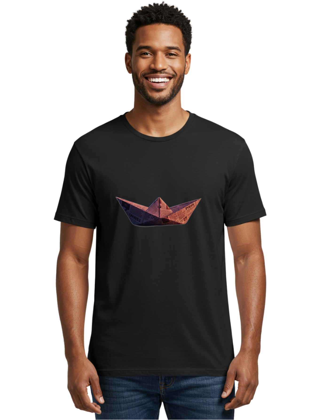 Press-Paper-Boat Men'S Graphic Tee, 100% Cotton, Comfortable Casual Summer Wear, Machine Washable, Vintage Camera, Old Camera, Antique Camera, Black Camera, Classic Photography, Photography Equipment, Nostalgic Device, Film Camera, Camera Art Baj707