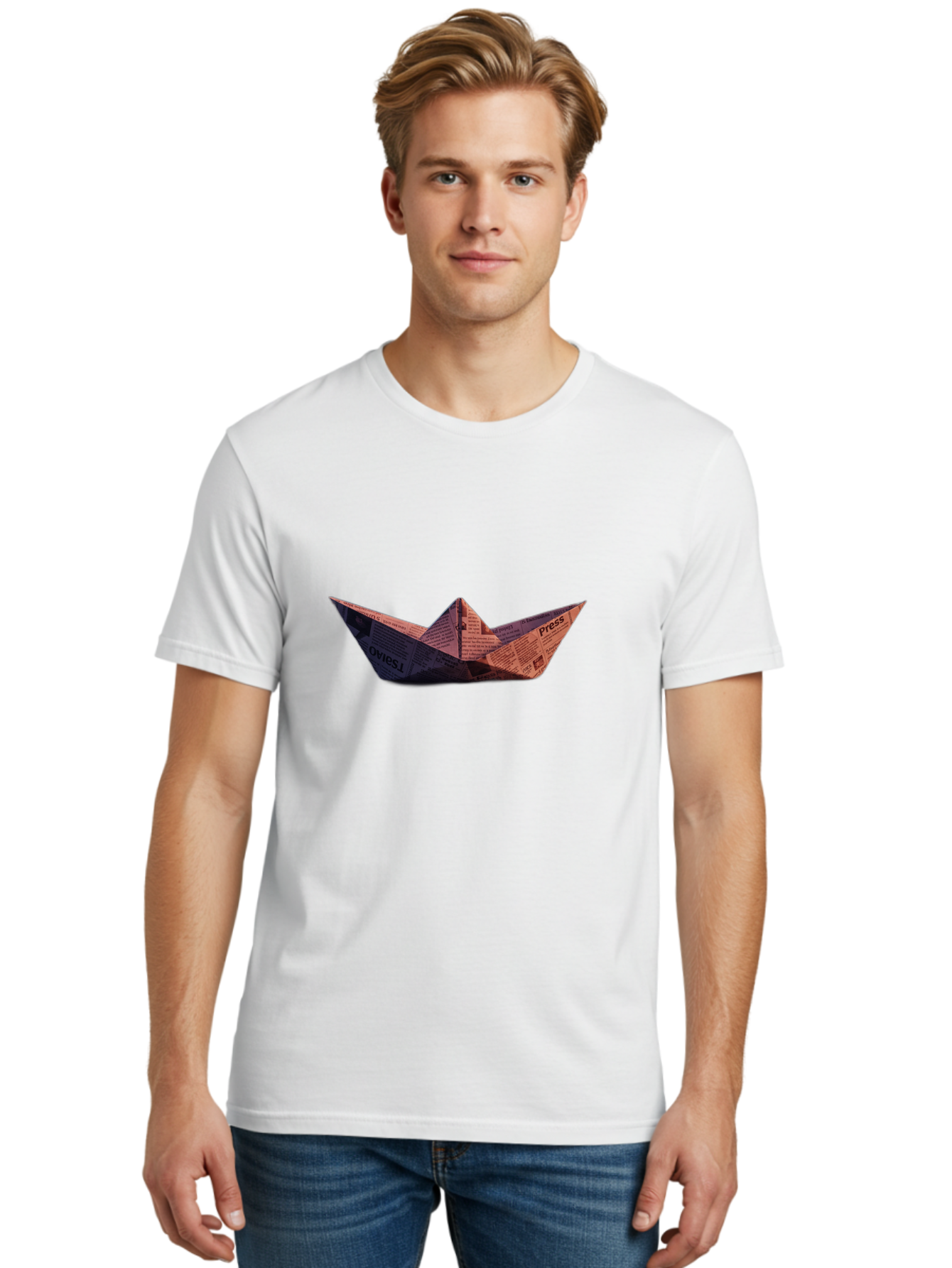 Press-Paper-Boat Men'S Graphic Tee, 100% Cotton, Comfortable Casual Summer Wear, Machine Washable, Vintage Camera, Old Camera, Antique Camera, Black Camera, Classic Photography, Photography Equipment, Nostalgic Device, Film Camera, Camera Art Baj707