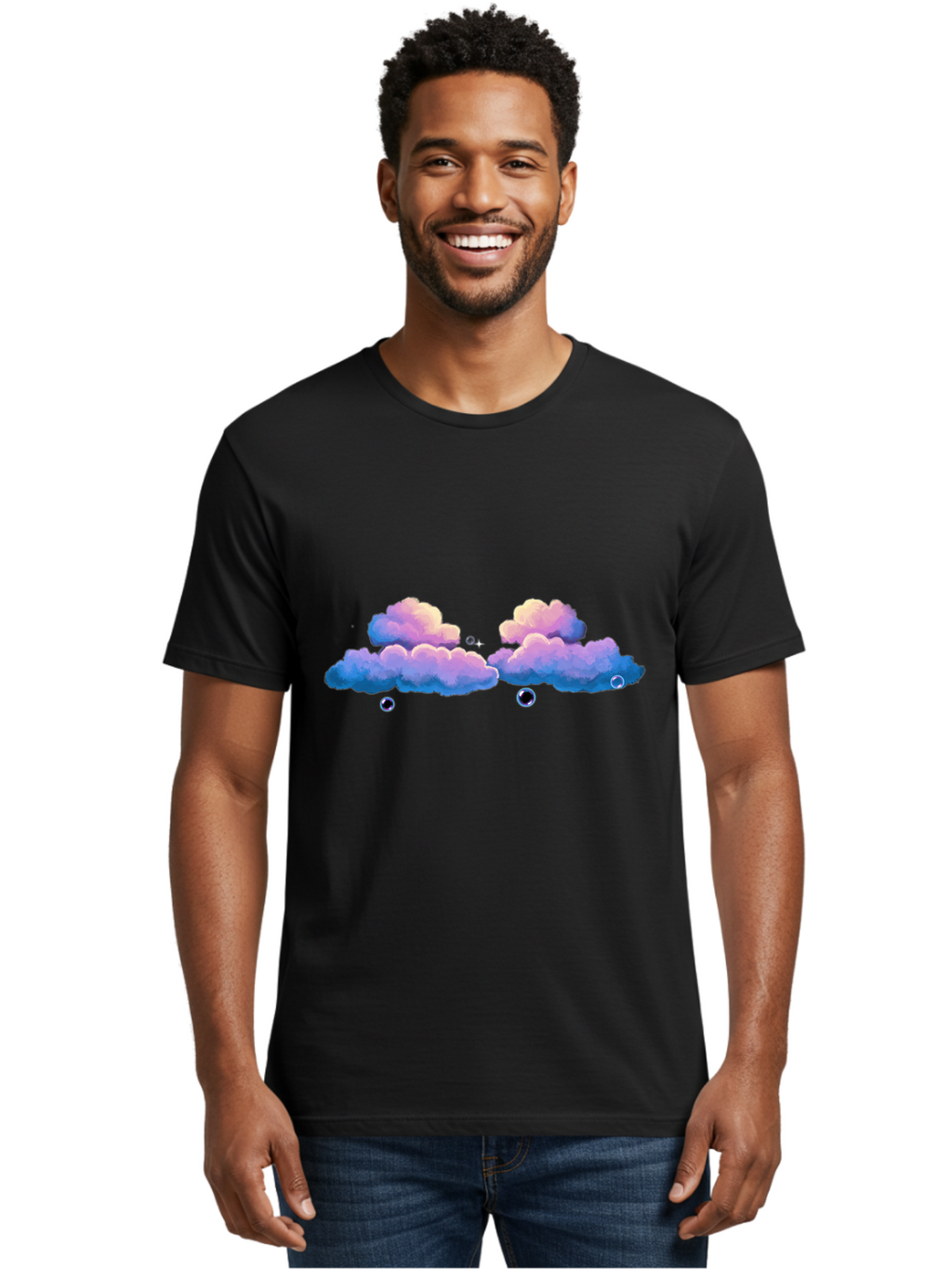 Purple-Clouds Men'S Graphic Tee, 100% Cotton, Comfortable Casual Summer Wear, Machine Washable, Vintage Camera, Old Camera, Antique Camera, Black Camera, Classic Photography, Photography Equipment, Nostalgic Device, Film Camera, Camera Art Baj708