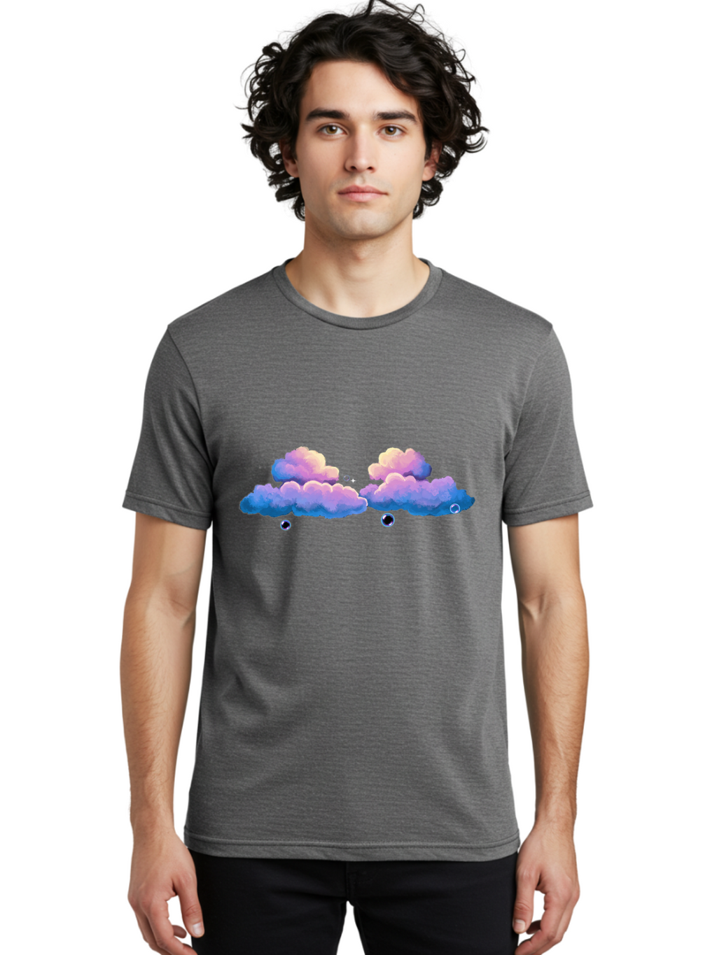 Purple-Clouds Men'S Graphic Tee, 100% Cotton, Comfortable Casual Summer Wear, Machine Washable, Vintage Camera, Old Camera, Antique Camera, Black Camera, Classic Photography, Photography Equipment, Nostalgic Device, Film Camera, Camera Art Baj708