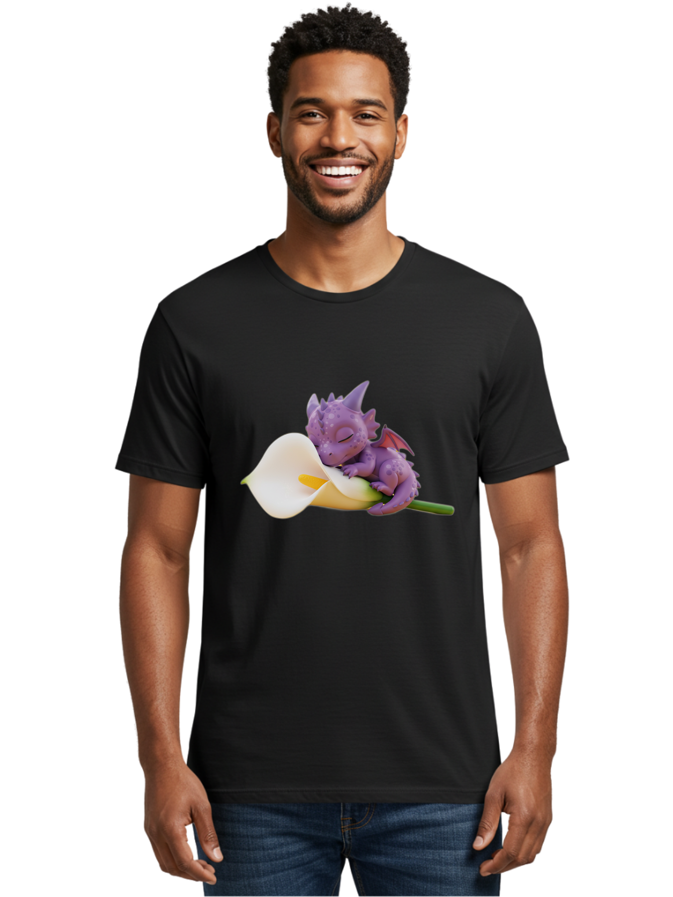 Purple-Dragon-Sleeping-On-Flower Men'S Graphic Tee, 100% Cotton, Comfortable Casual Summer Wear, Machine Washable, Vintage Camera, Old Camera, Antique Camera, Black Camera, Classic Photography, Photography Equipment, Nostalgic Device, Baj711