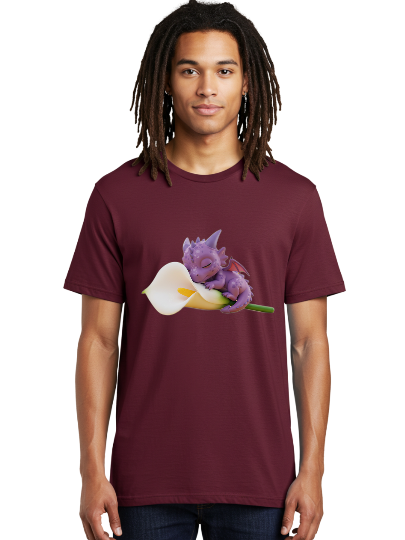 Purple-Dragon-Sleeping-On-Flower Men'S Graphic Tee, 100% Cotton, Comfortable Casual Summer Wear, Machine Washable, Vintage Camera, Old Camera, Antique Camera, Black Camera, Classic Photography, Photography Equipment, Nostalgic Device, Baj711