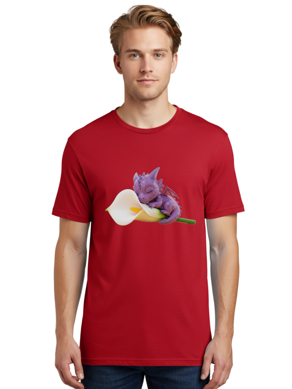 Purple-Dragon-Sleeping-On-Flower Men'S Graphic Tee, 100% Cotton, Comfortable Casual Summer Wear, Machine Washable, Vintage Camera, Old Camera, Antique Camera, Black Camera, Classic Photography, Photography Equipment, Nostalgic Device, Baj711