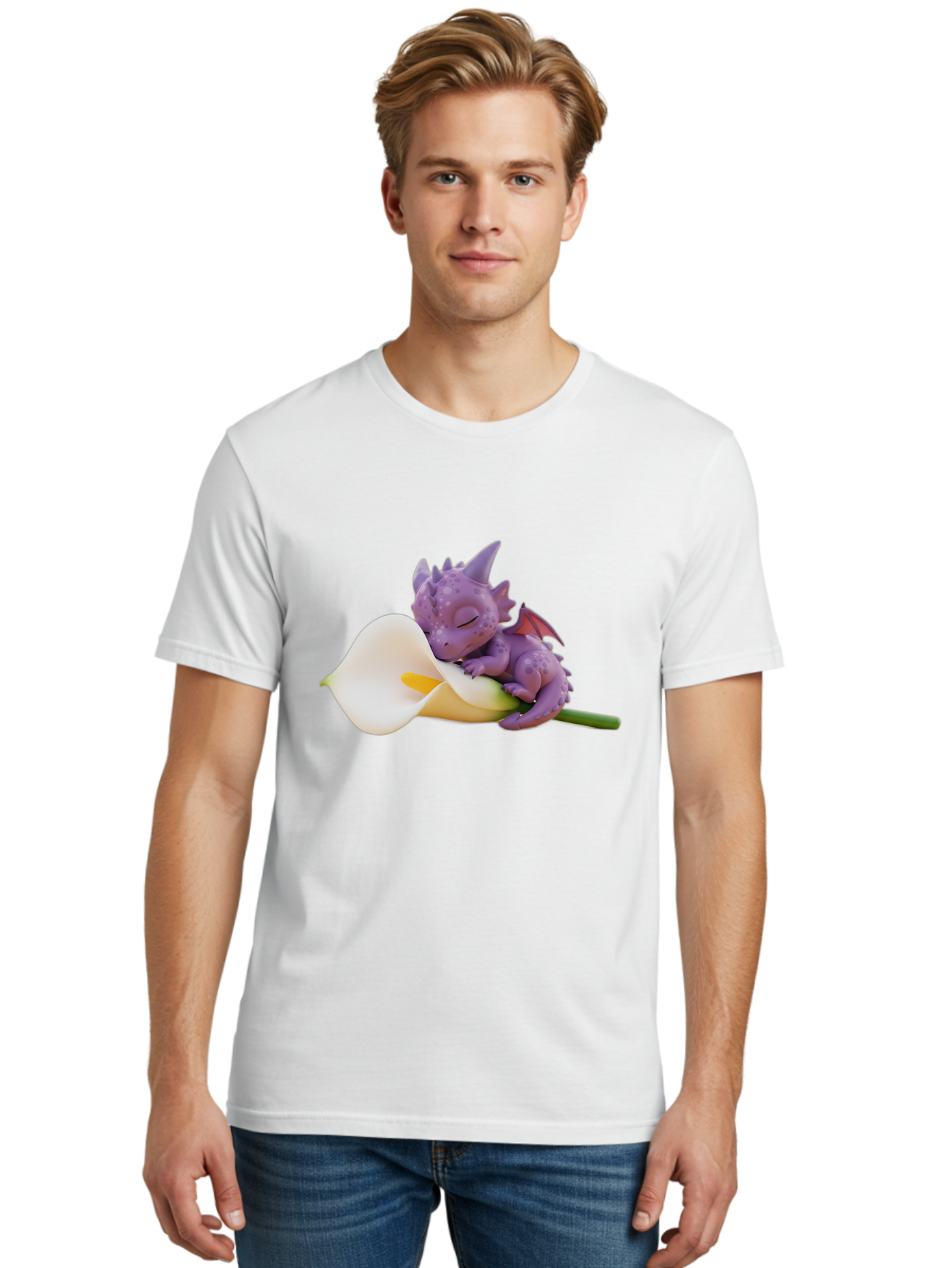 Purple-Dragon-Sleeping-On-Flower Men'S Graphic Tee, 100% Cotton, Comfortable Casual Summer Wear, Machine Washable, Vintage Camera, Old Camera, Antique Camera, Black Camera, Classic Photography, Photography Equipment, Nostalgic Device, Baj711