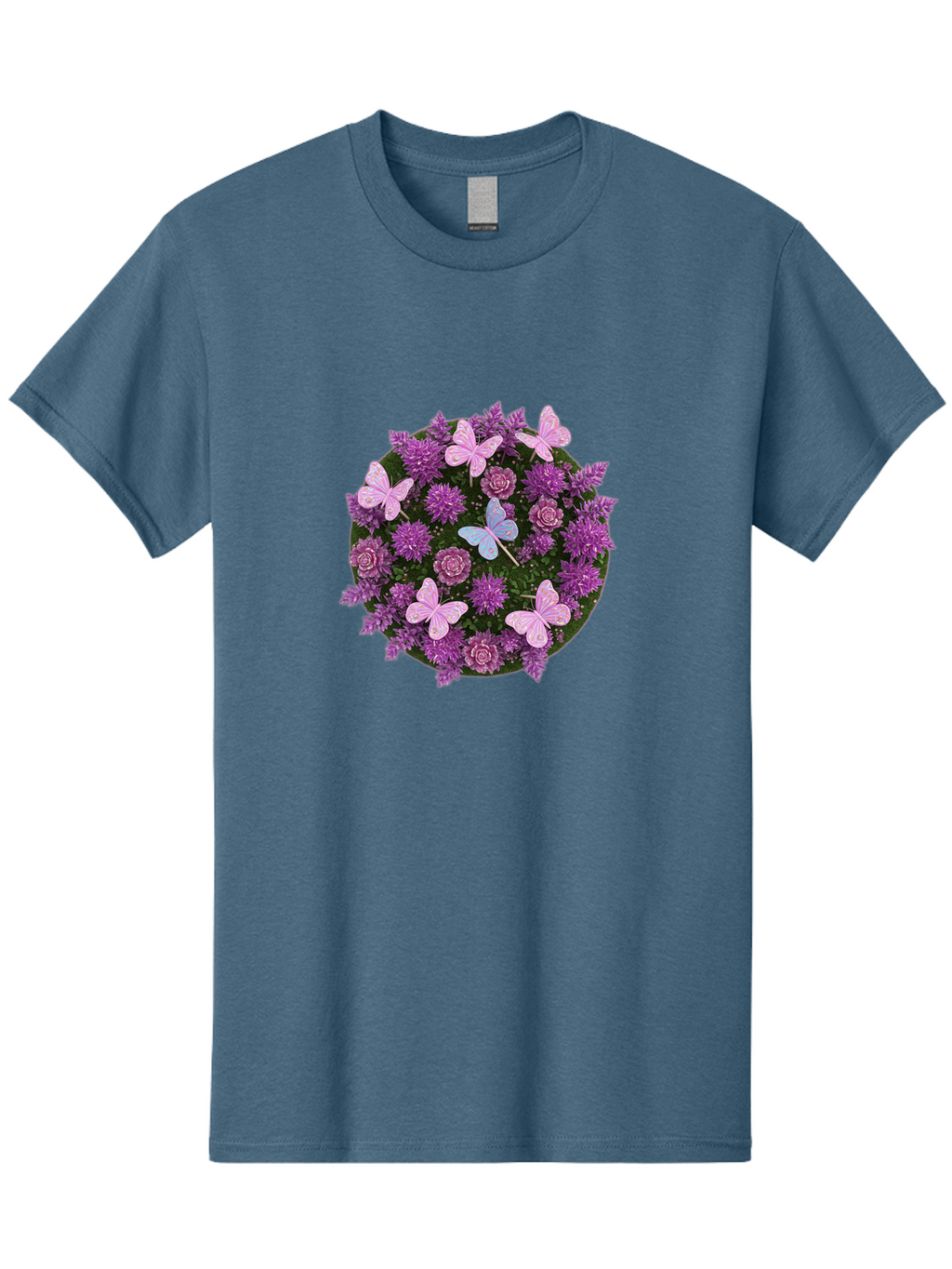 Purple-Flowers-With-Butterflies Men'S Graphic Tee, 100% Cotton, Comfortable Casual Summer Wear, Machine Washable, Vintage Camera, Old Camera, Antique Camera, Black Camera, Classic Photography, Photography Equipment, Nostalgic Device, Baj713
