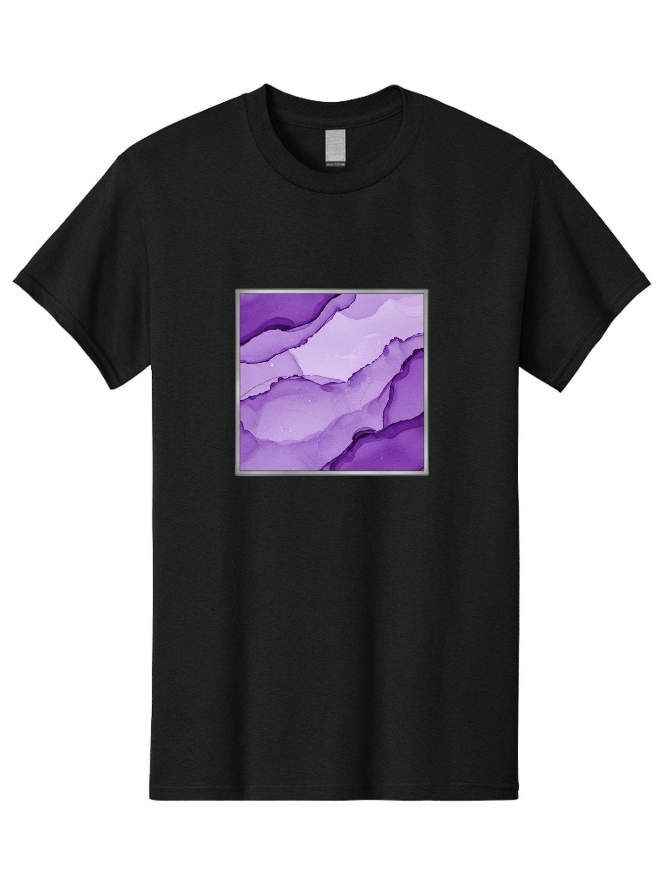 Purple-Marble-Pattern Men'S Graphic Tee, 100% Cotton, Comfortable Casual Summer Wear, Machine Washable, Vintage Camera, Old Camera, Antique Camera, Black Camera, Classic Photography, Photography Equipment, Nostalgic Device, Film Camera, Baj714