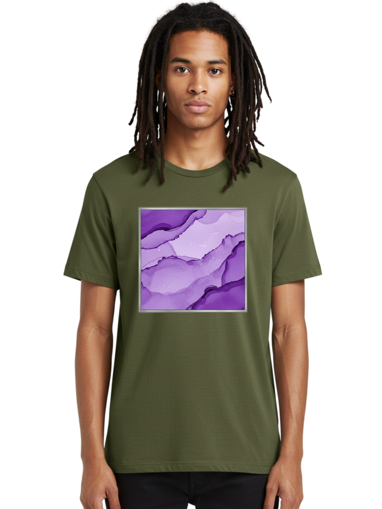 Purple-Marble-Pattern Men'S Graphic Tee, 100% Cotton, Comfortable Casual Summer Wear, Machine Washable, Vintage Camera, Old Camera, Antique Camera, Black Camera, Classic Photography, Photography Equipment, Nostalgic Device, Film Camera, Baj714