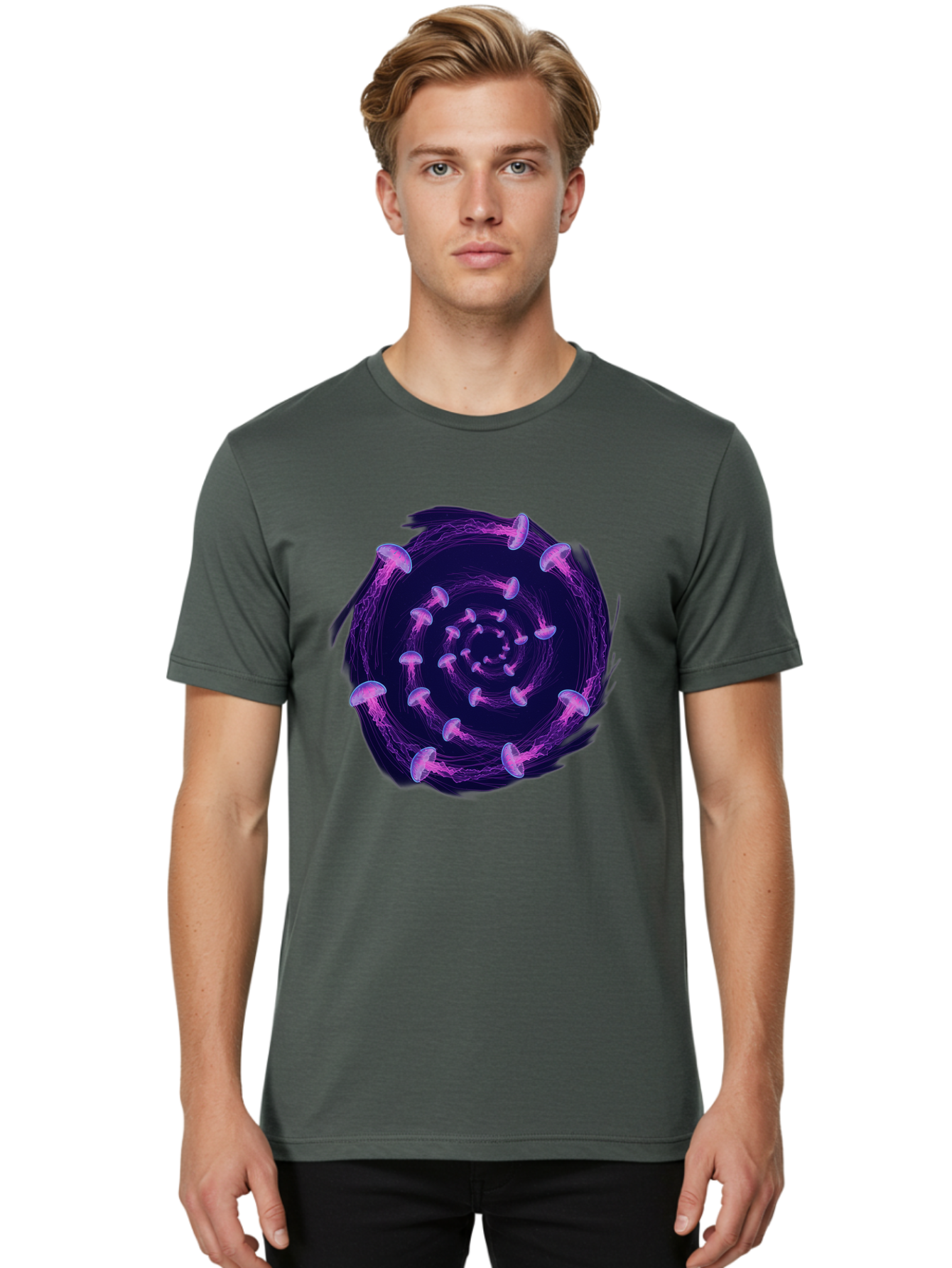 Purple-Mushrooms Men'S Graphic Tee, 100% Cotton, Comfortable Casual Summer Wear, Machine Washable, Vintage Camera, Old Camera, Antique Camera, Black Camera, Classic Photography, Photography Equipment, Nostalgic Device, Film Camera, Camera Art Baj715