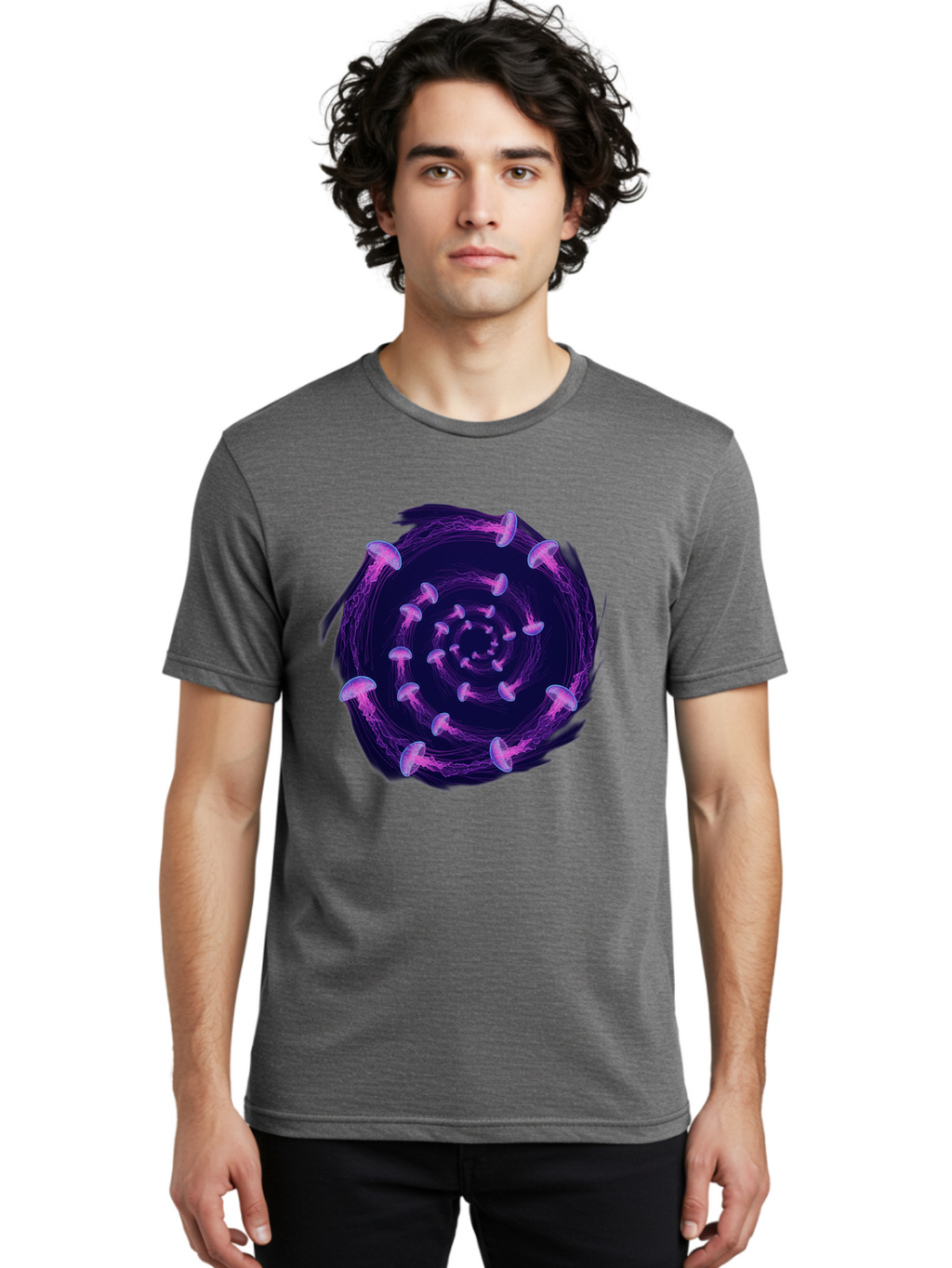 Purple-Mushrooms Men'S Graphic Tee, 100% Cotton, Comfortable Casual Summer Wear, Machine Washable, Vintage Camera, Old Camera, Antique Camera, Black Camera, Classic Photography, Photography Equipment, Nostalgic Device, Film Camera, Camera Art Baj715