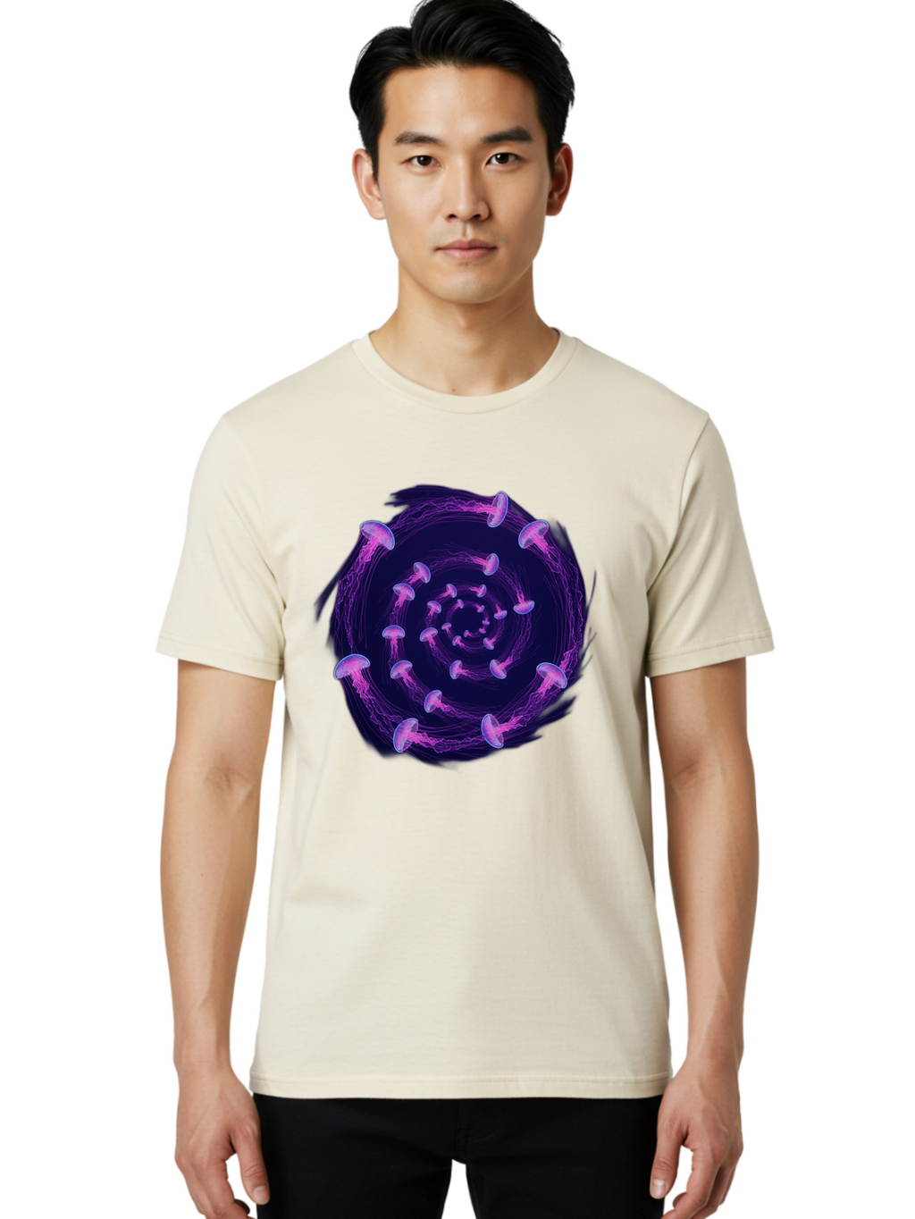 Purple-Mushrooms Men'S Graphic Tee, 100% Cotton, Comfortable Casual Summer Wear, Machine Washable, Vintage Camera, Old Camera, Antique Camera, Black Camera, Classic Photography, Photography Equipment, Nostalgic Device, Film Camera, Camera Art Baj715