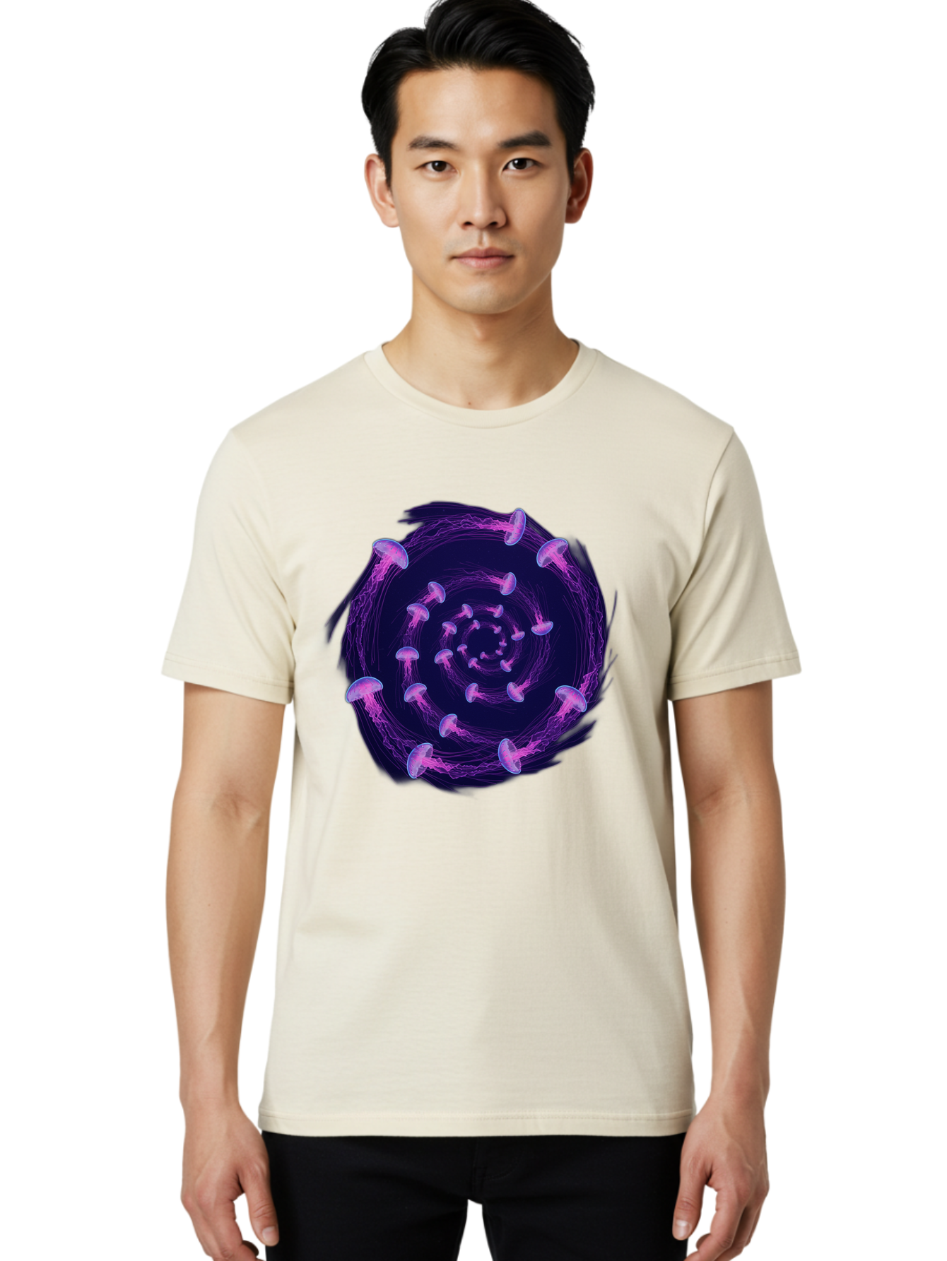 Purple-Mushrooms Men'S Graphic Tee, 100% Cotton, Comfortable Casual Summer Wear, Machine Washable, Vintage Camera, Old Camera, Antique Camera, Black Camera, Classic Photography, Photography Equipment, Nostalgic Device, Film Camera, Camera Art Baj715