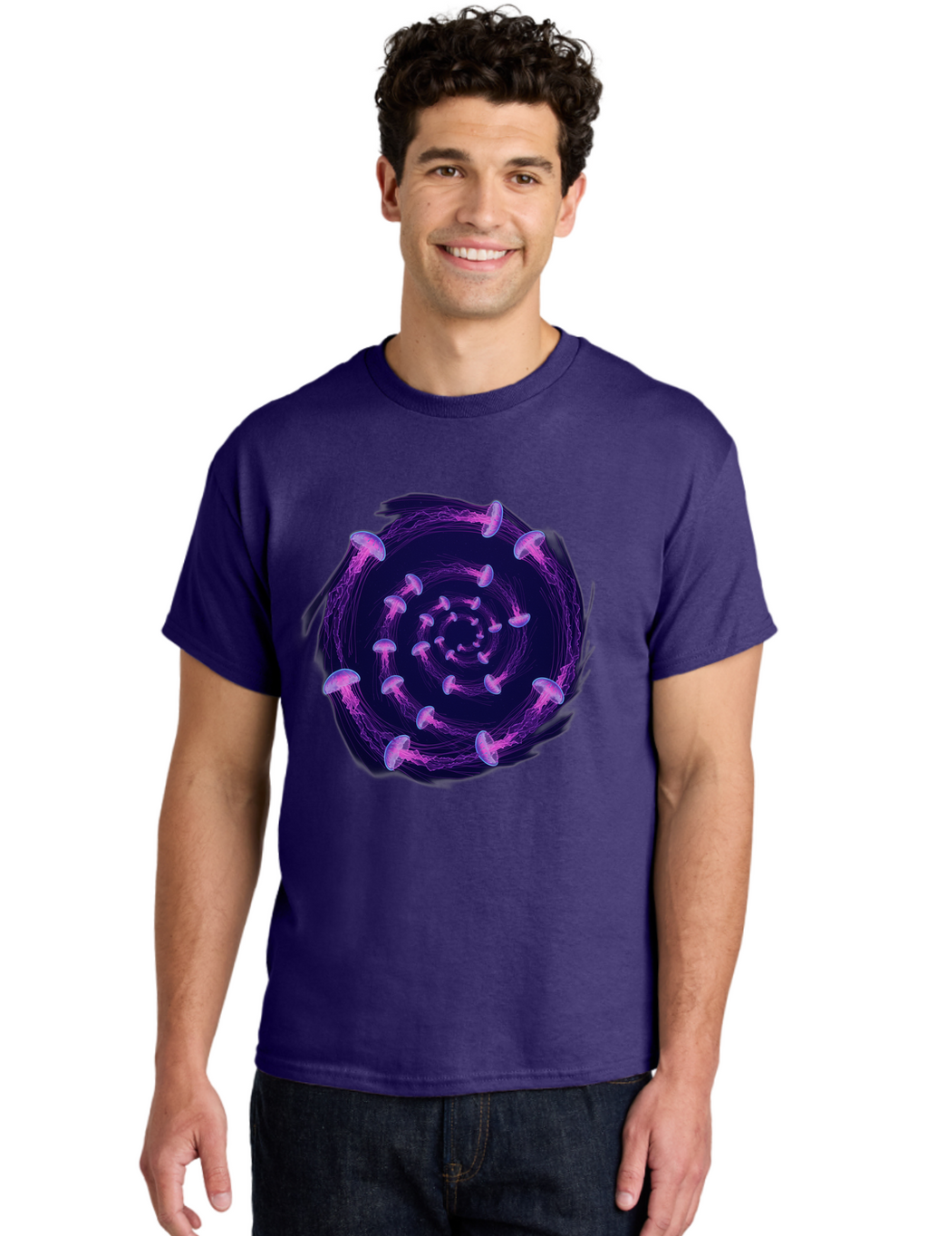 Purple-Mushrooms Men'S Graphic Tee, 100% Cotton, Comfortable Casual Summer Wear, Machine Washable, Vintage Camera, Old Camera, Antique Camera, Black Camera, Classic Photography, Photography Equipment, Nostalgic Device, Film Camera, Camera Art Baj715