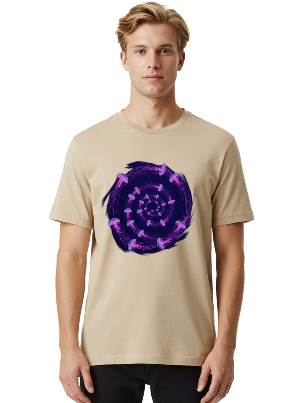 Purple-Mushrooms Men'S Graphic Tee, 100% Cotton, Comfortable Casual Summer Wear, Machine Washable, Vintage Camera, Old Camera, Antique Camera, Black Camera, Classic Photography, Photography Equipment, Nostalgic Device, Film Camera, Camera Art Baj715
