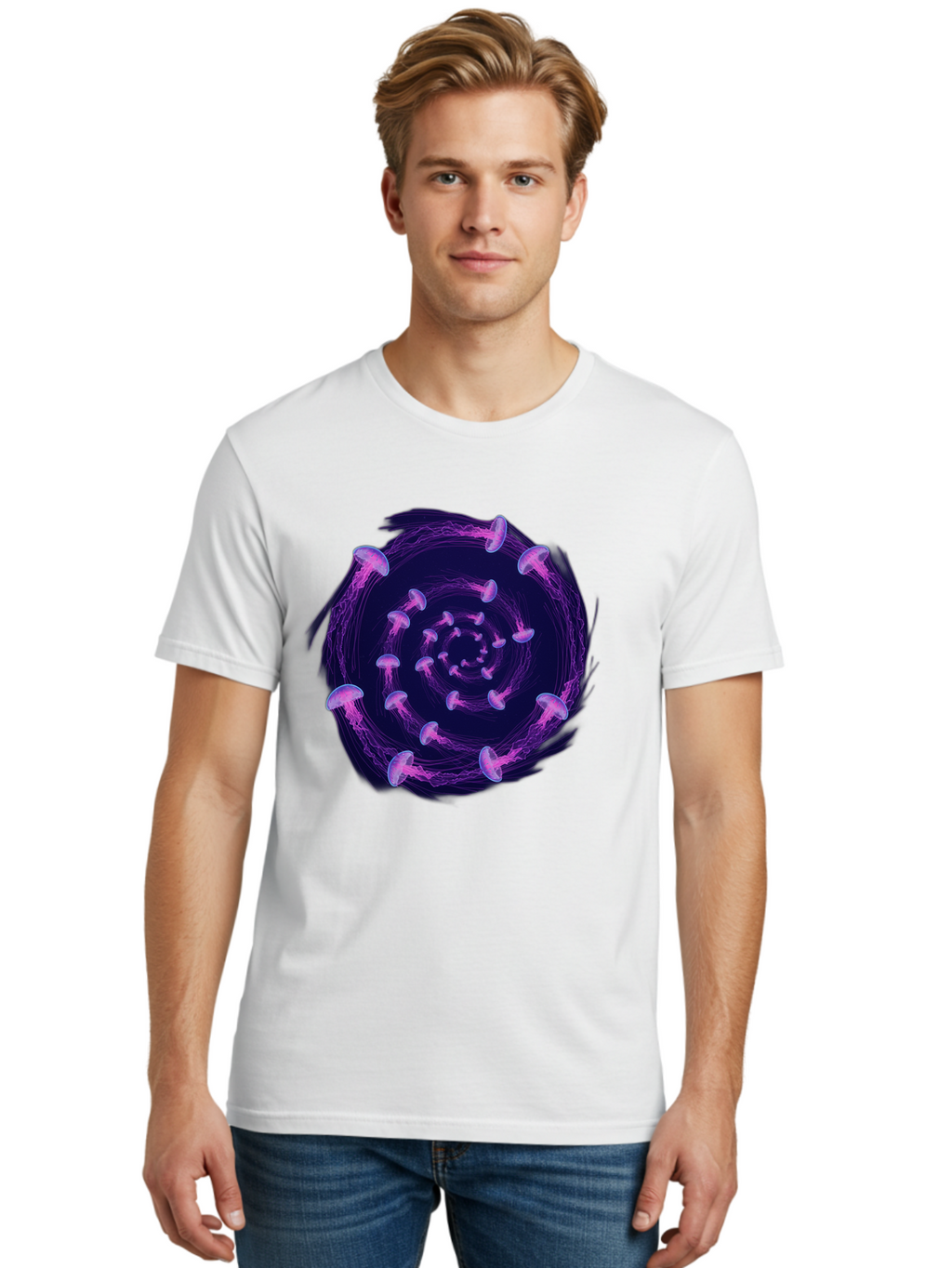 Purple-Mushrooms Men'S Graphic Tee, 100% Cotton, Comfortable Casual Summer Wear, Machine Washable, Vintage Camera, Old Camera, Antique Camera, Black Camera, Classic Photography, Photography Equipment, Nostalgic Device, Film Camera, Camera Art Baj715
